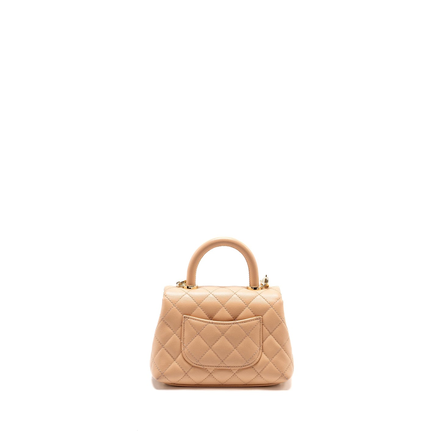 Chanel Coco Handle Caviar LGHW Beige Mini Bag Lghw 1