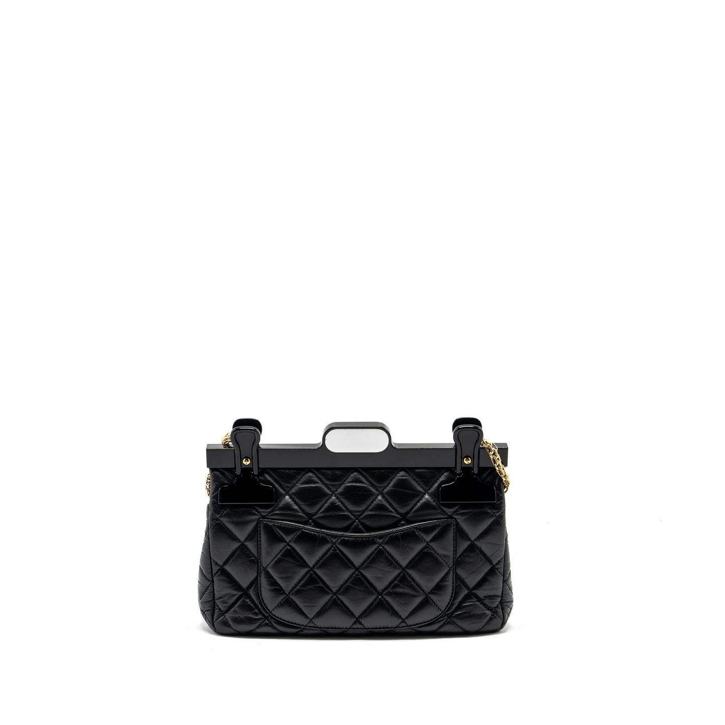 Chanel Hanger Reissue Flap Limited Edition Aged Black Small Shoulder Bag