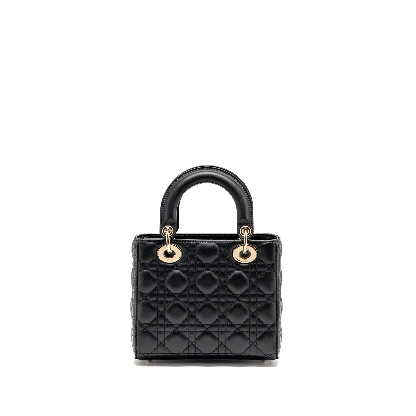 Dior My Abc Lady Lambskin Handbag Black Small Travel Bag Black Handbag