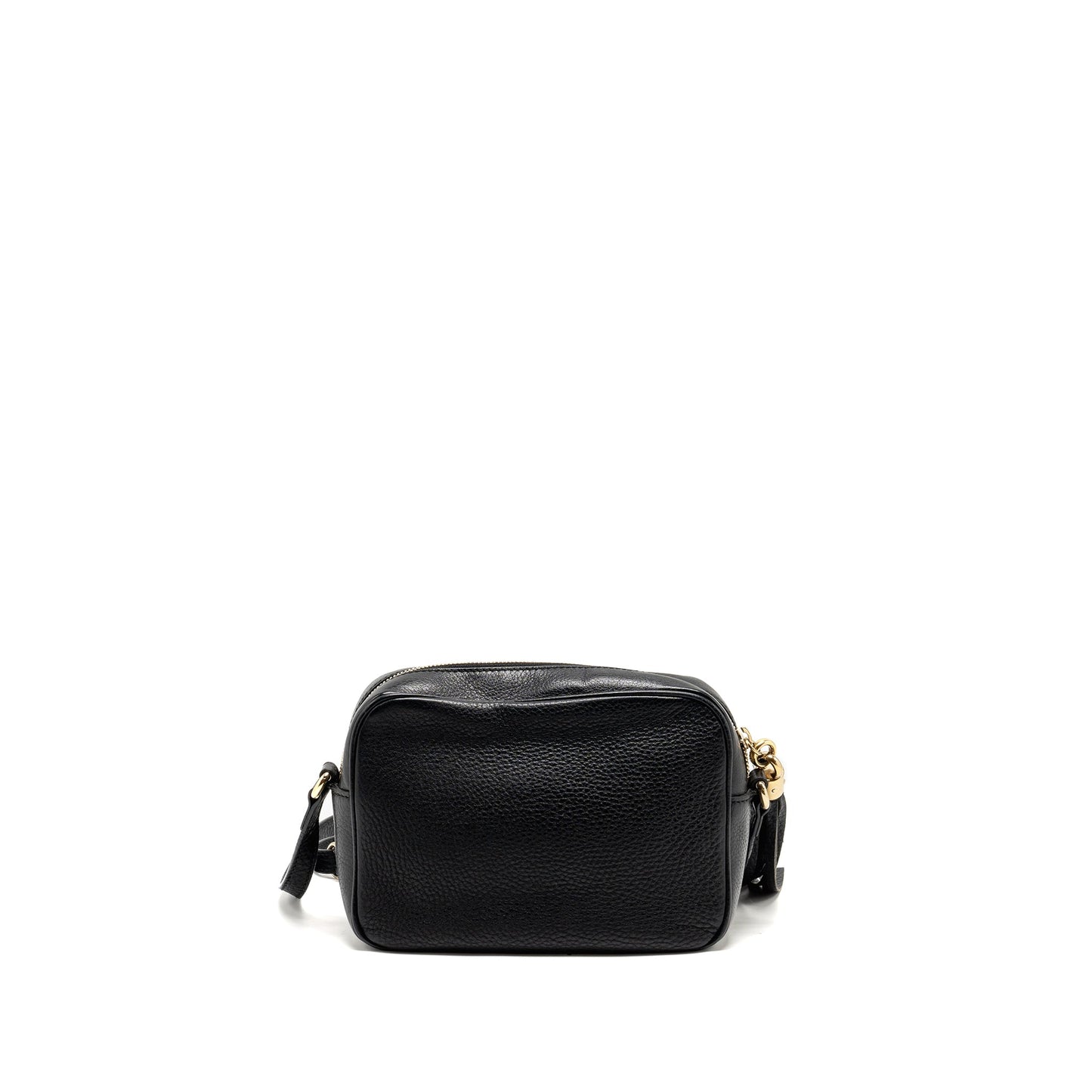 Gucci Soho Disco Camera Crossbody Bag Calfskin Black Black Lghw