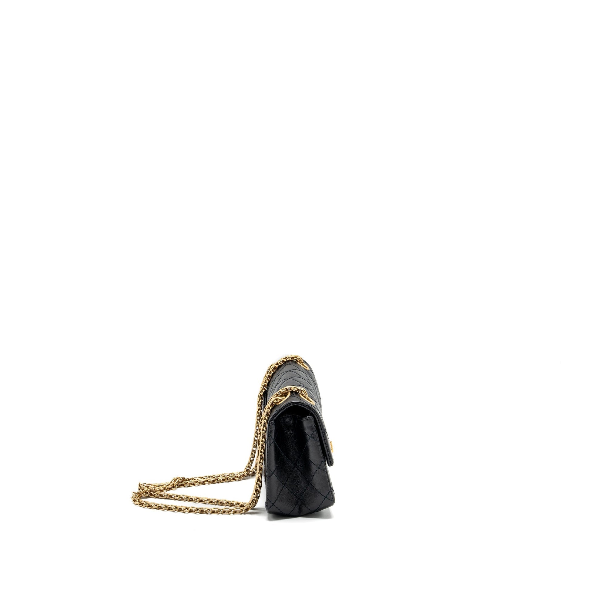 Chanel 2.55 reissue flap aged calfskin GHW Black Shoulder Bag Ghw 2