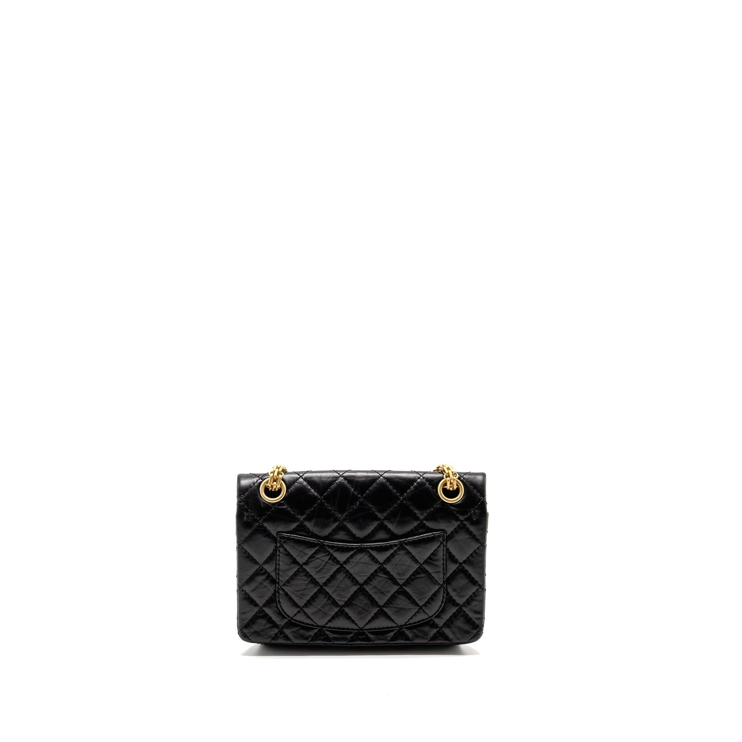 Chanel 2.55 Reissue Flap Aged Calfskin Brushed Black Shoulder Bag 10
