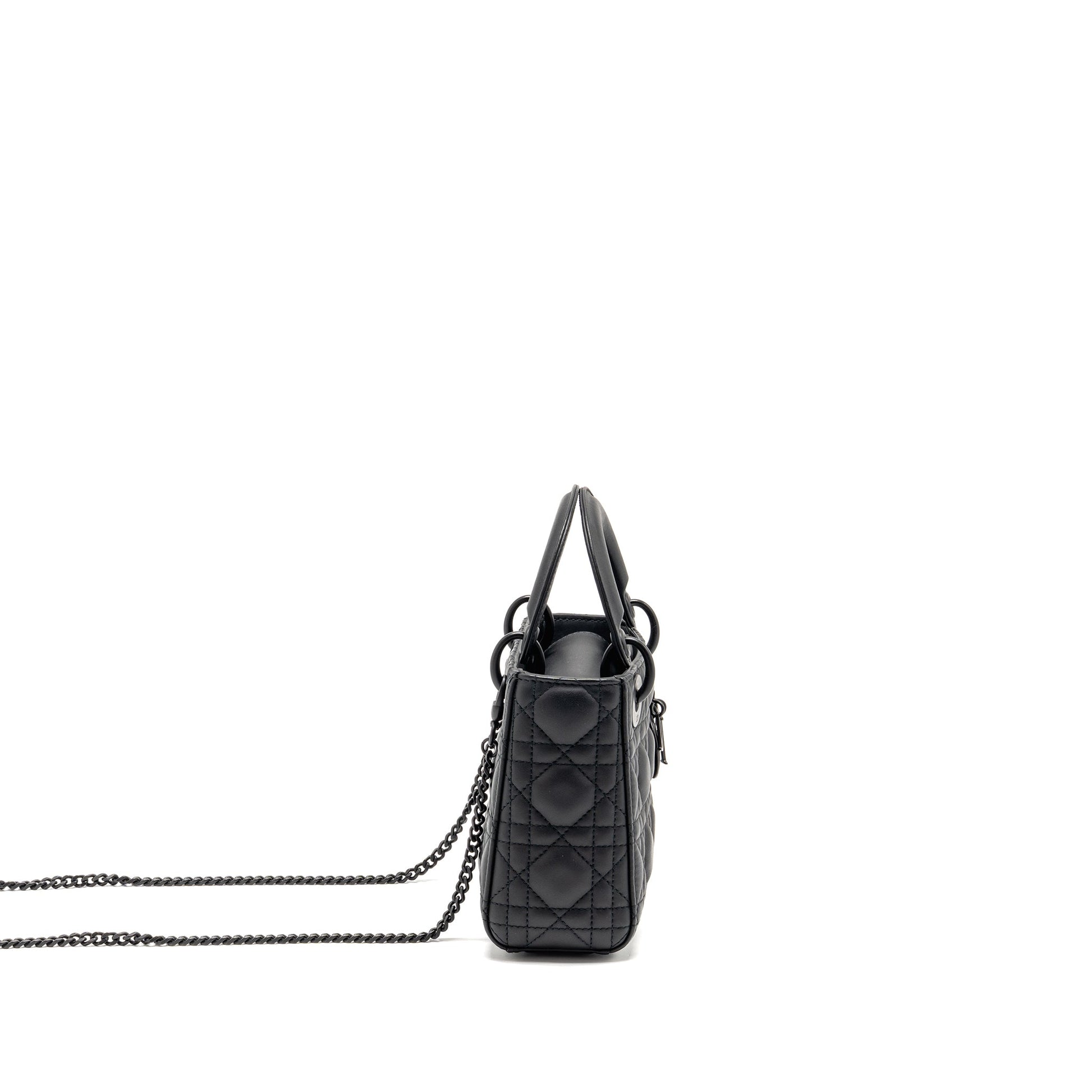 Dior Lady Calfskin So Handbag Black Mini Travel Bag