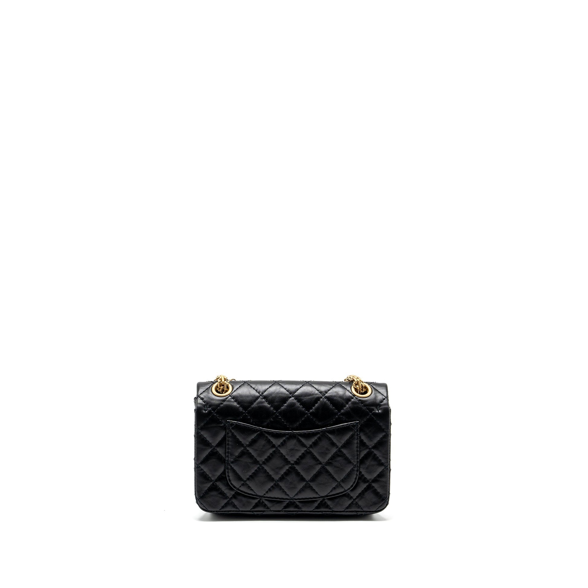 Chanel 2.55 reissue flap aged calfskin GHW Black Shoulder Bag Ghw 2