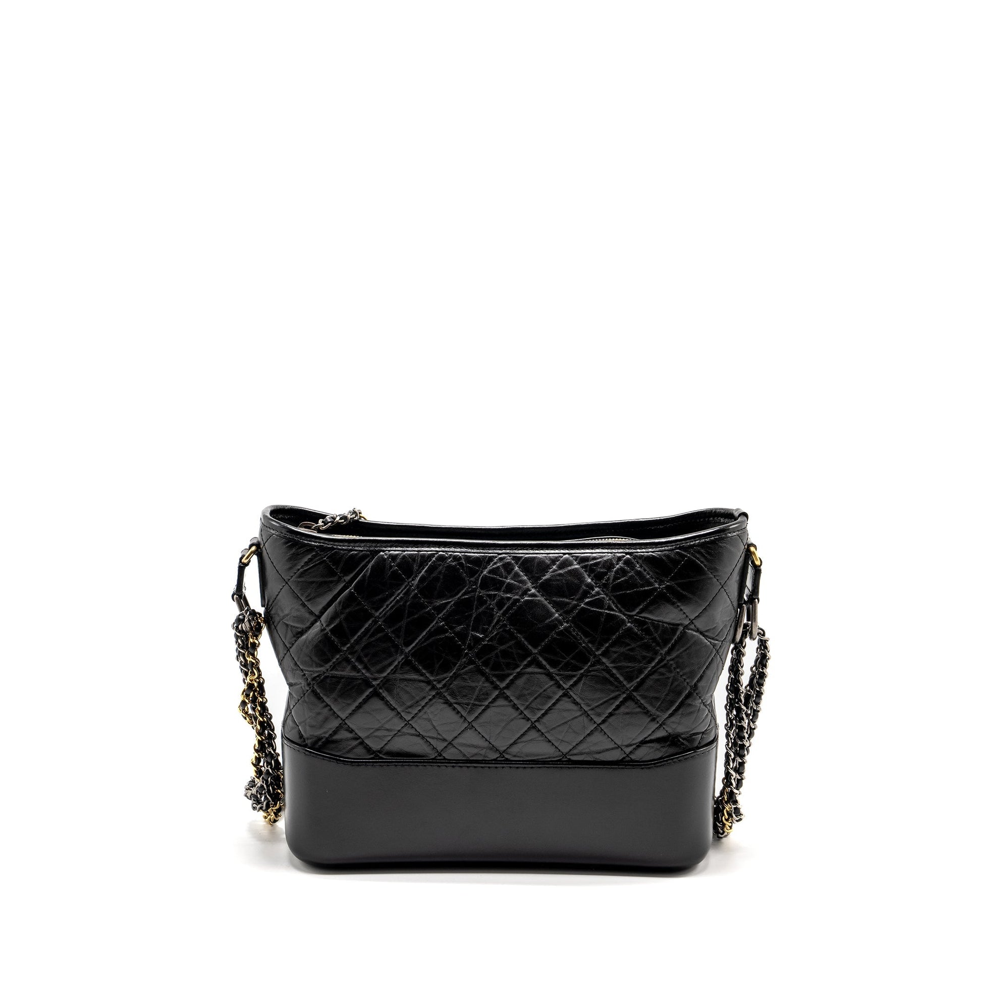 Chanel Gabrielle Hobo Calfskin Hardware Multicolour Black Shoulder Bag