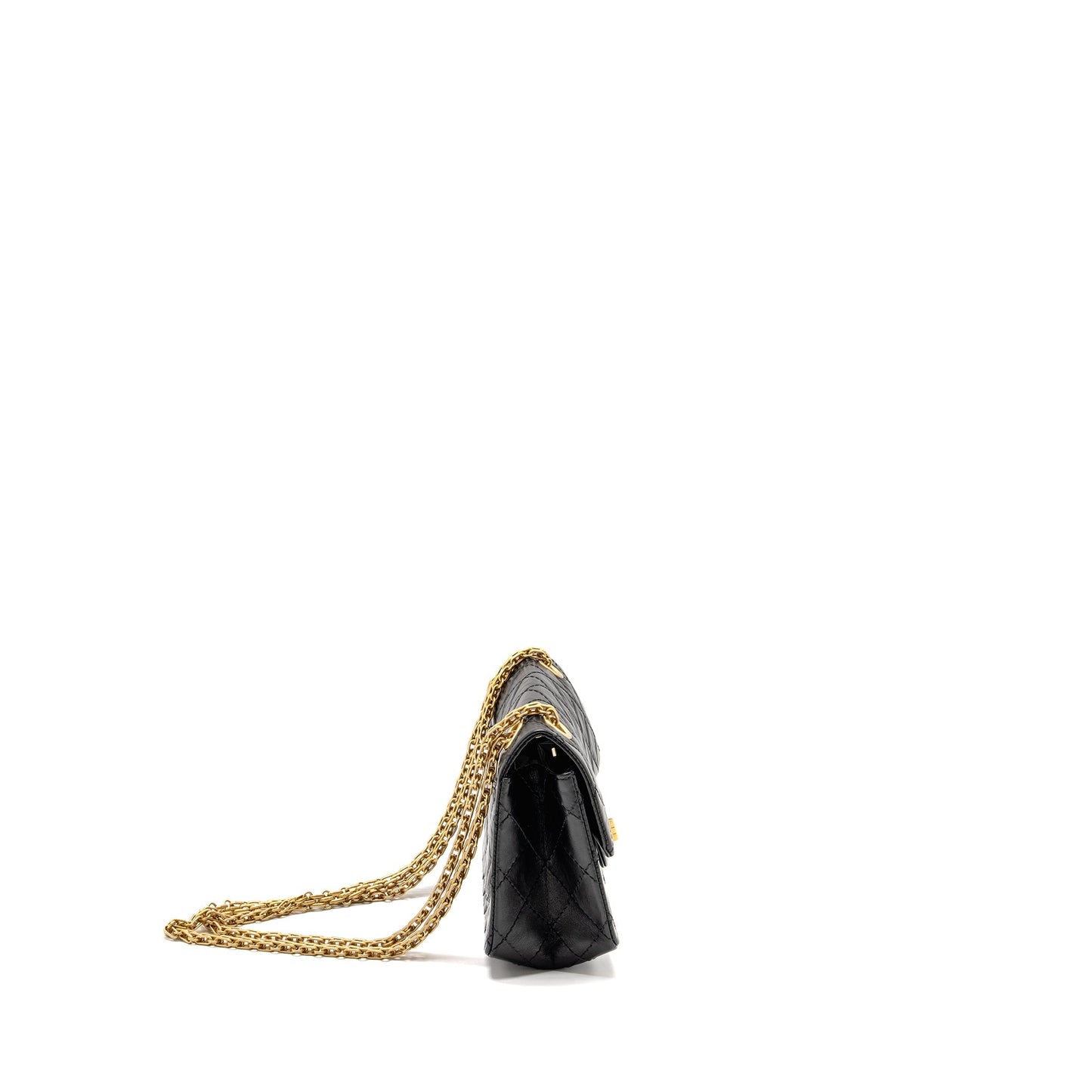 Chanel 2.55 Reissue Flap Aged Calfskin Brushed Black Shoulder Bag 10
