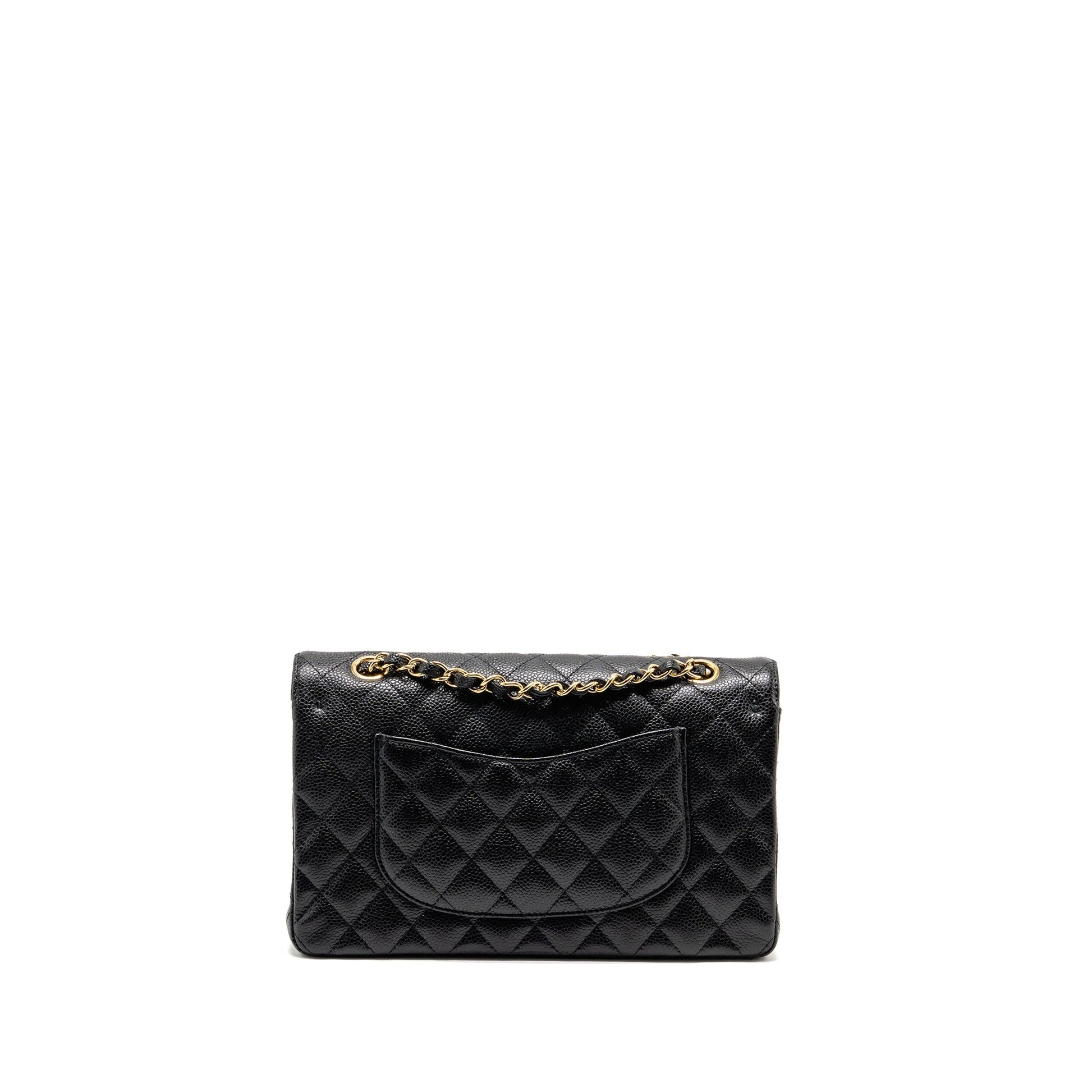 Chanel Classic Double Flap caviar GHW Black Shoulder Bag Ghw 29