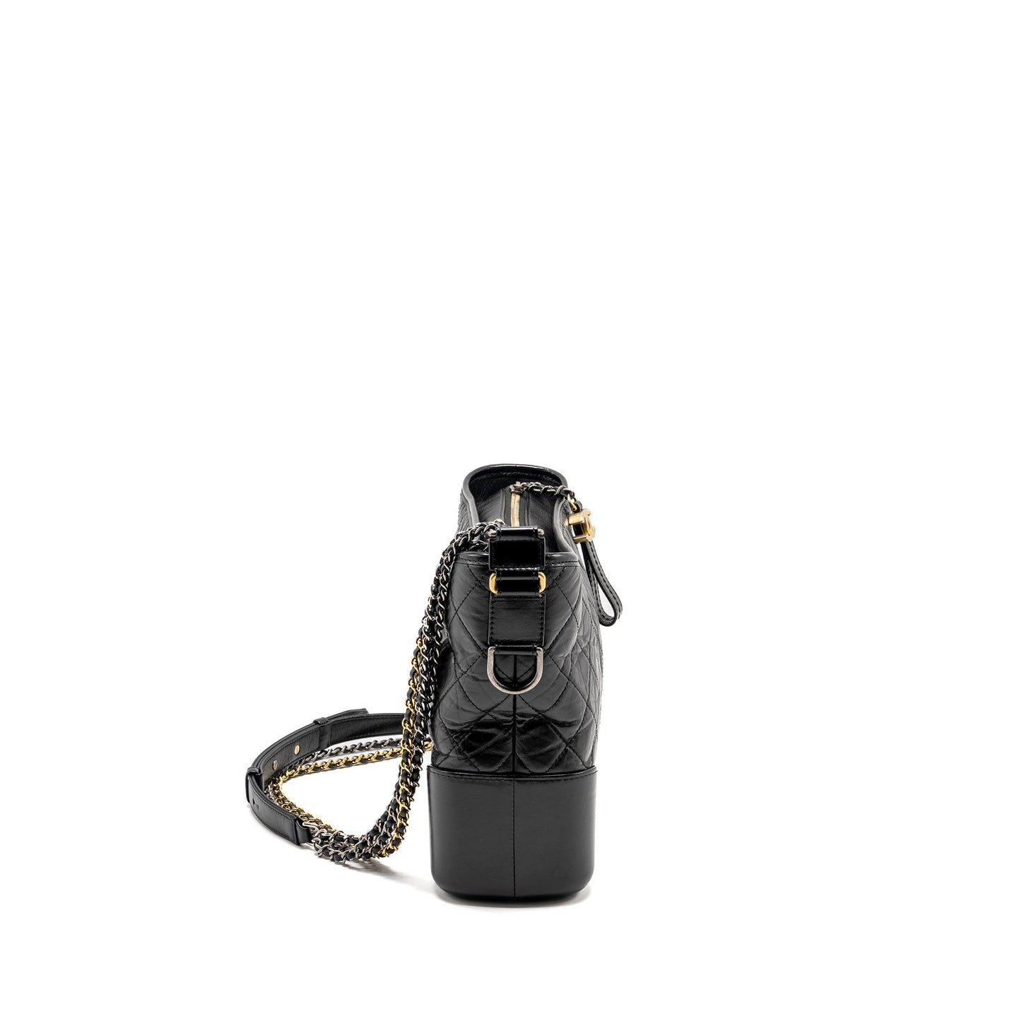 Chanel Gabrielle Hobo Calfskin Hardware Multicolour Black Shoulder Bag
