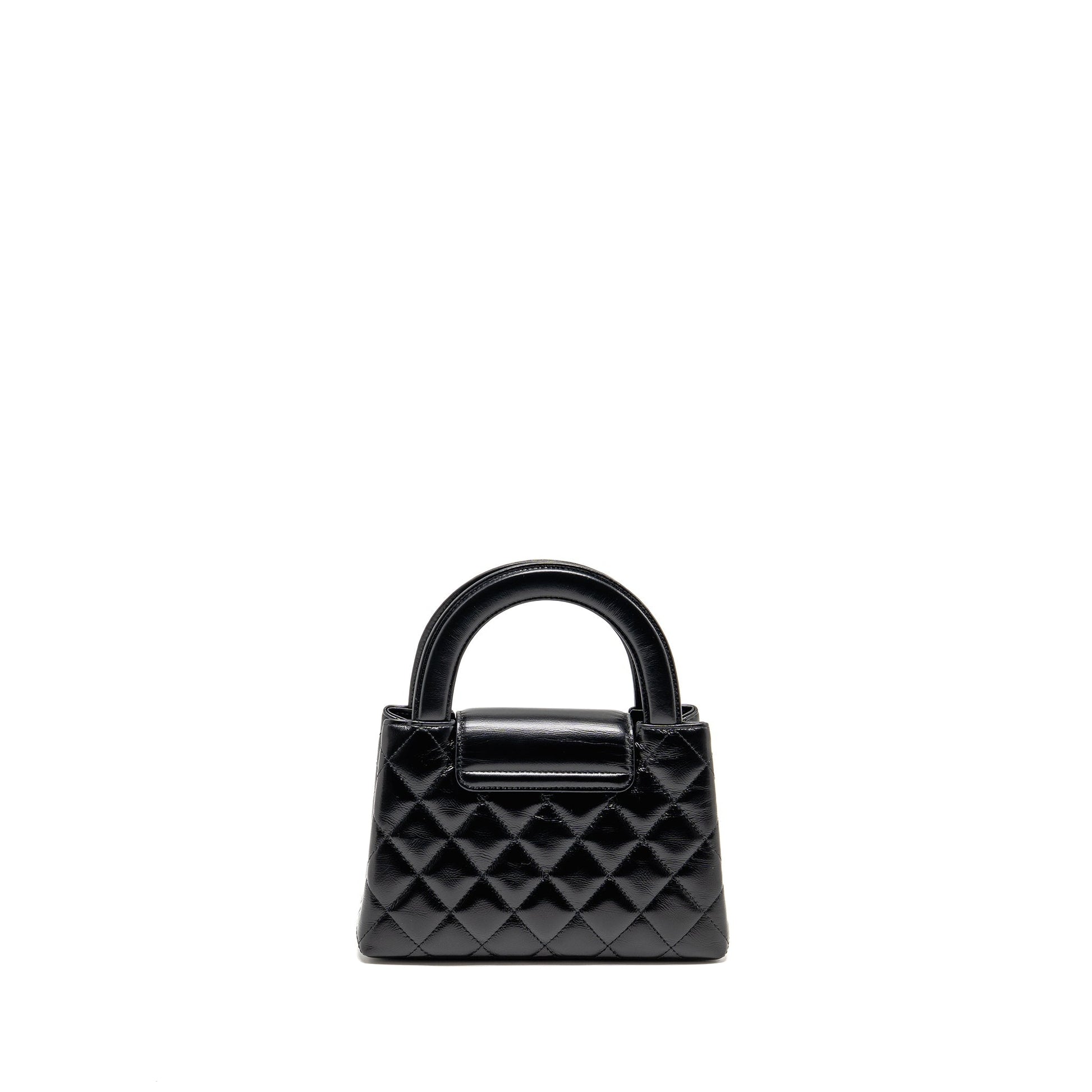 Chanel Kelly Shopping Calfskin GHW Microchip Black Tote Bag Ghw Microchip