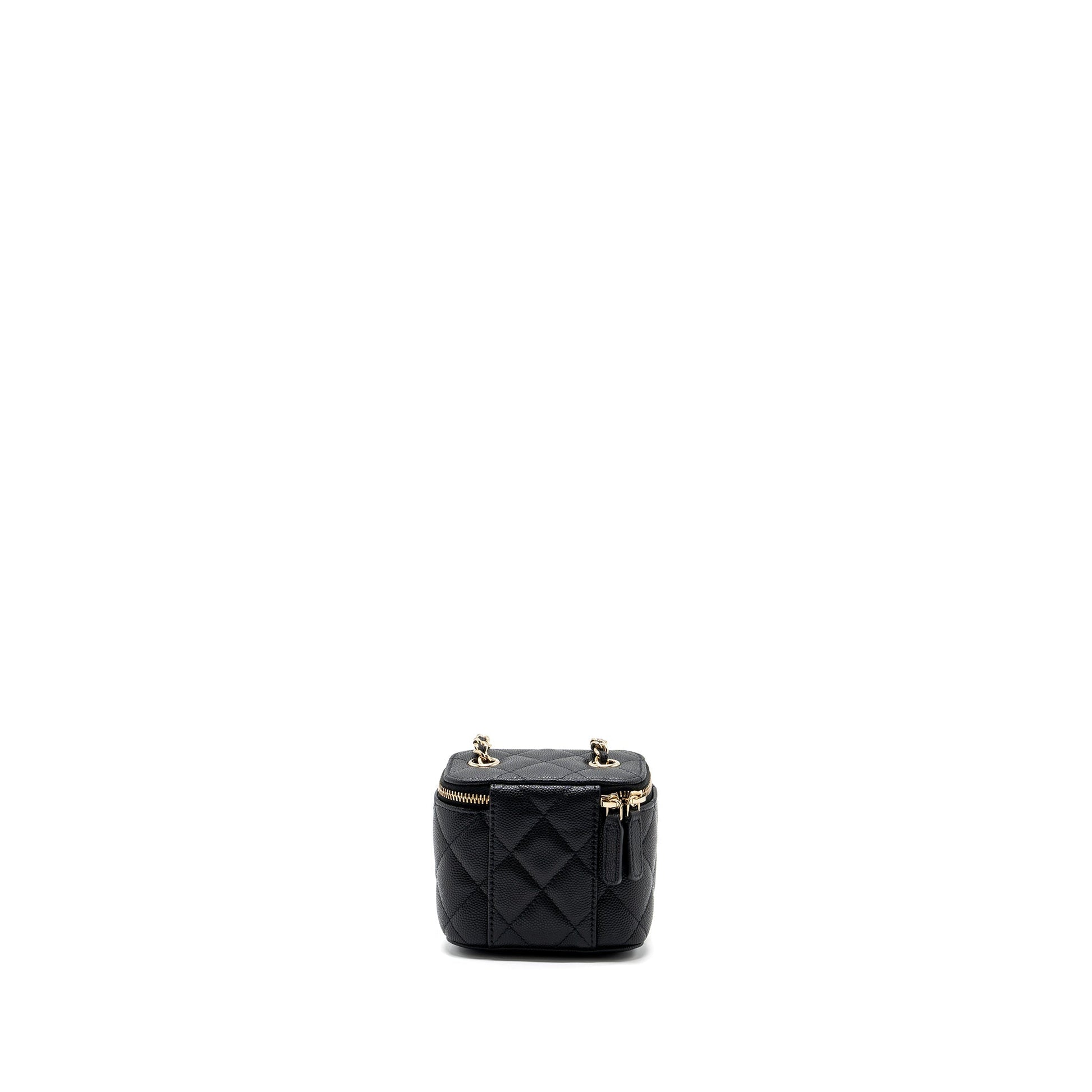 Chanel Vanity Caviar LGHW Black Mini Bag 7