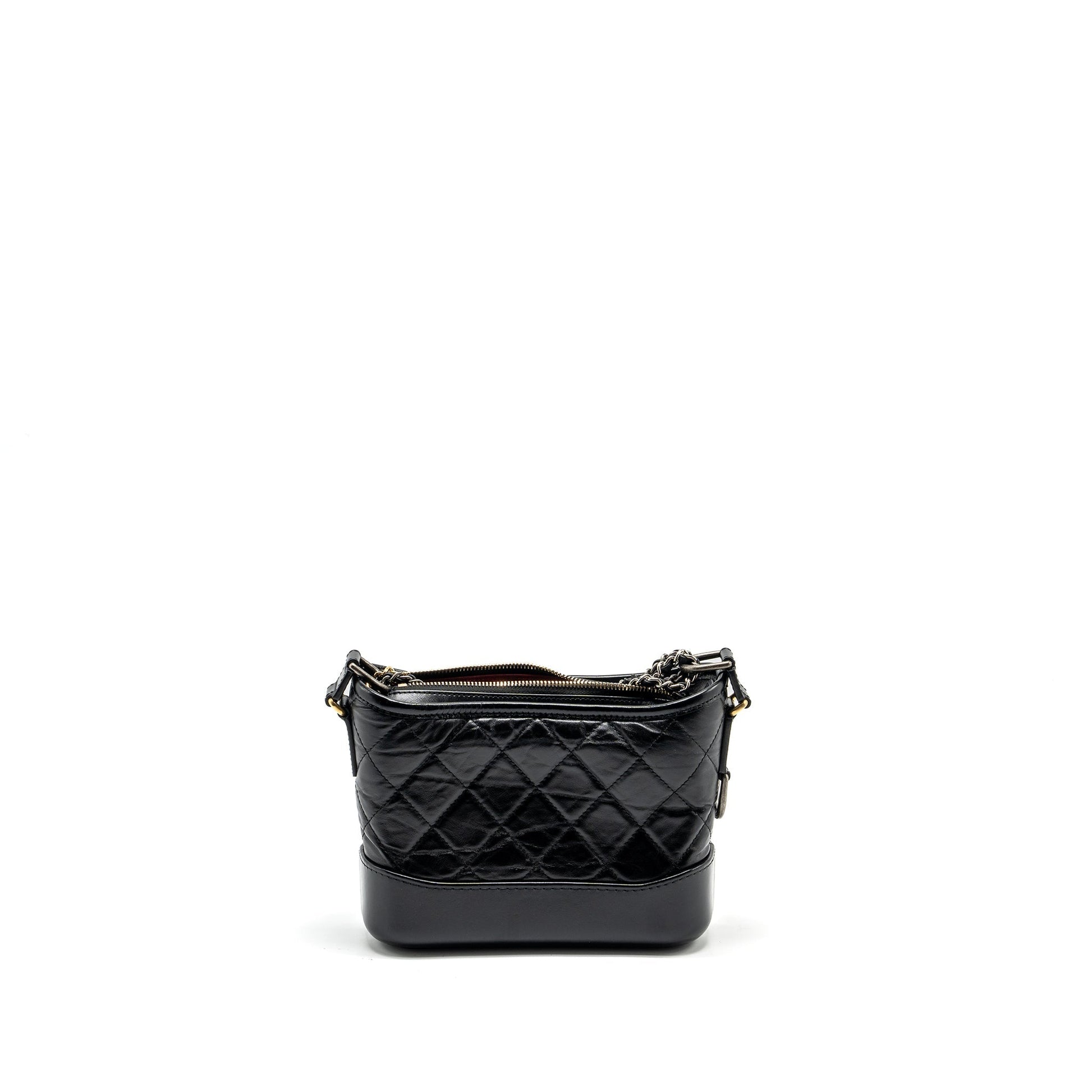 Chanel Gabrielle Hobo Aged Calfskin Hardware Multicolour Black Small Shoulder Bag 5