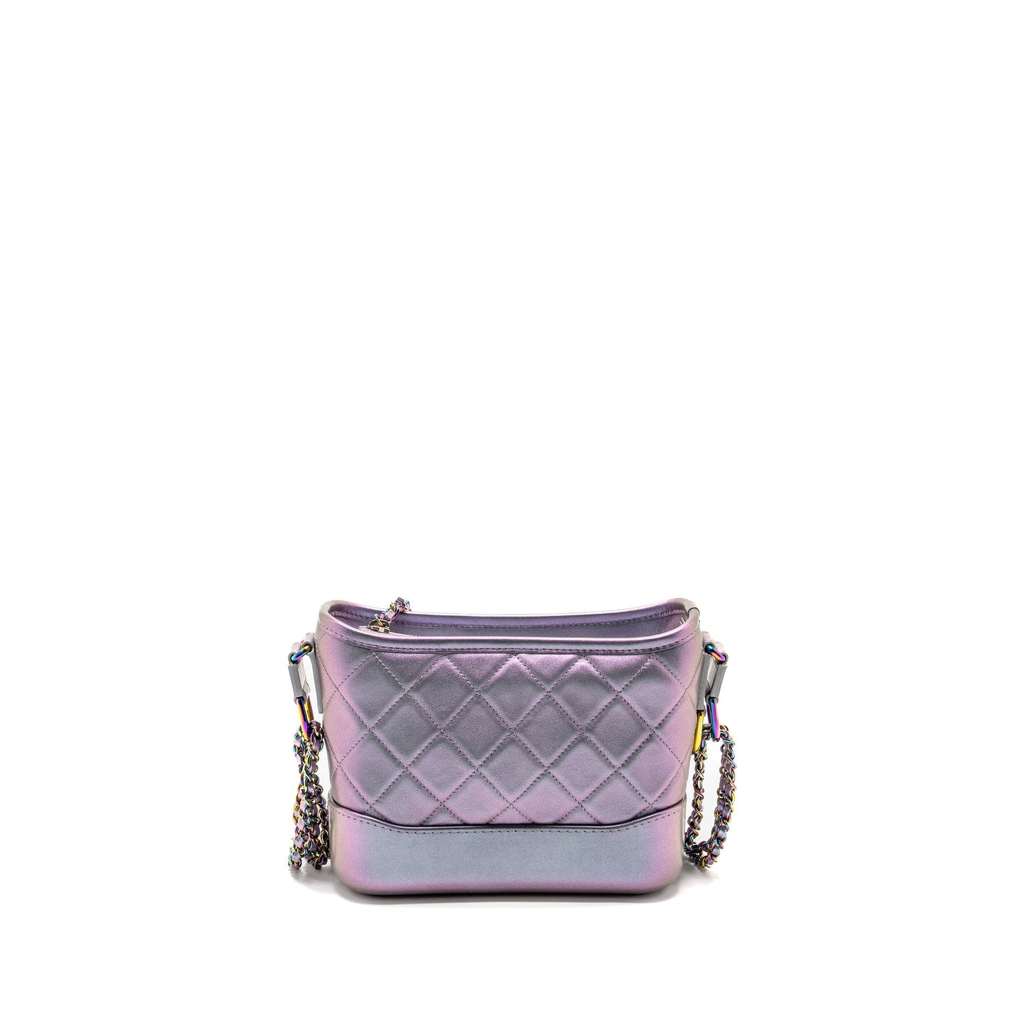Chanel Gabrielle Hobo Calfskin Lambskin Iridescent Light Multicolour Small Shoulder Bag