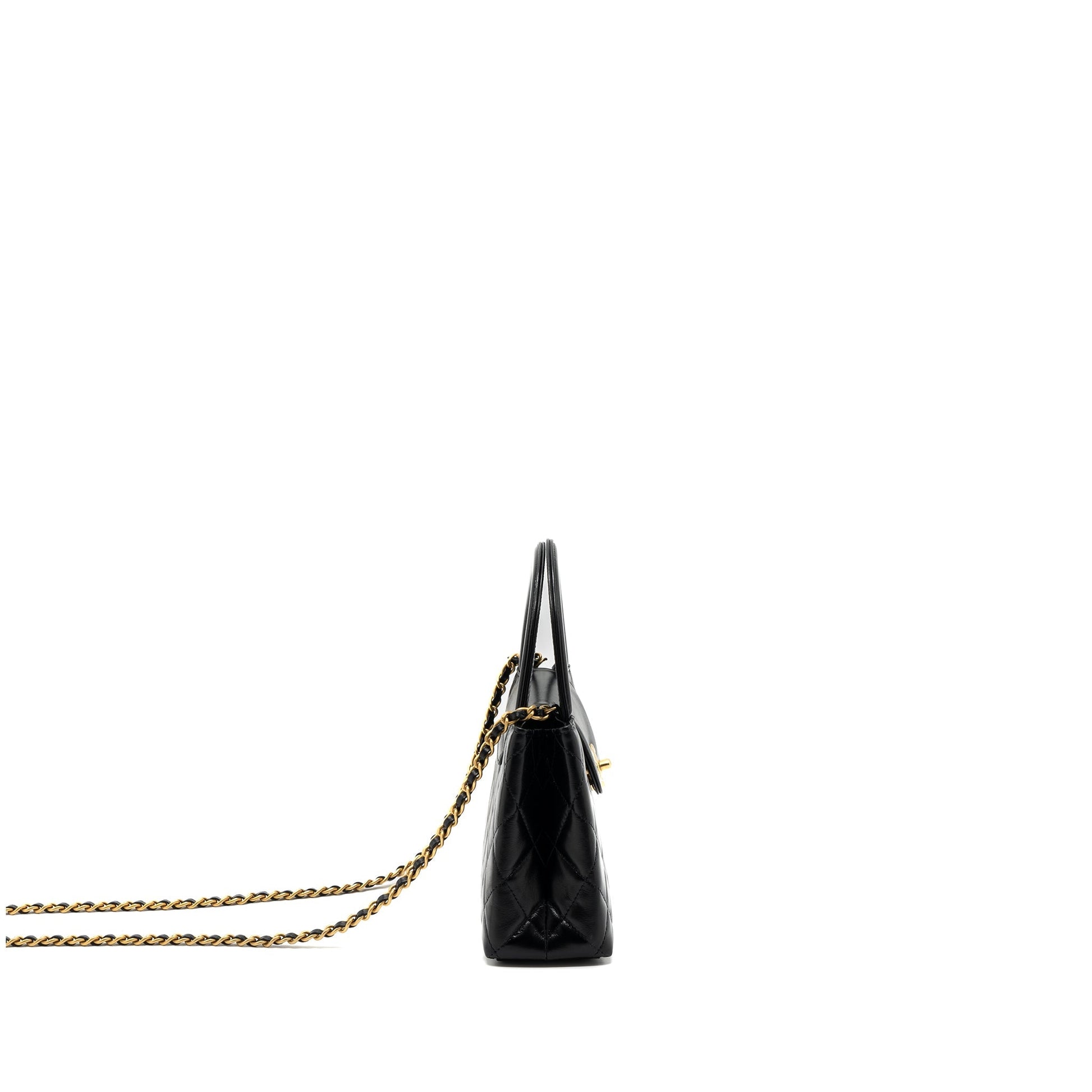 Chanel 23K kelly calfskin GHW microchip Black Handbag