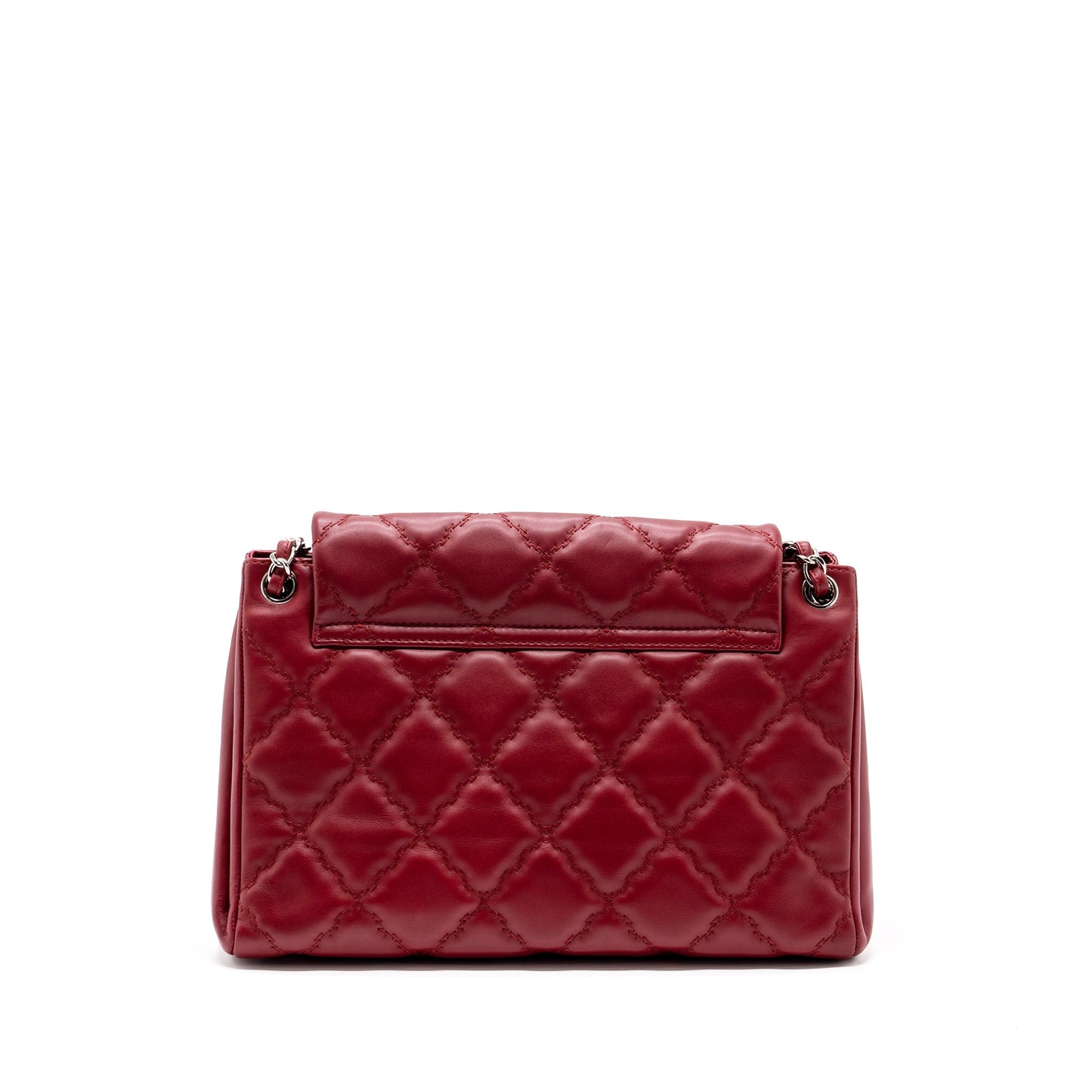 Chanel Hampton Calfskin SHW Red Tote Bag