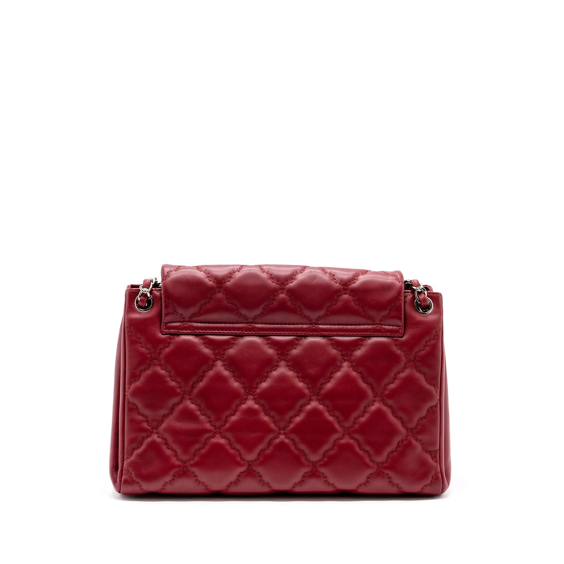 Chanel Hampton Calfskin SHW Red Tote Bag