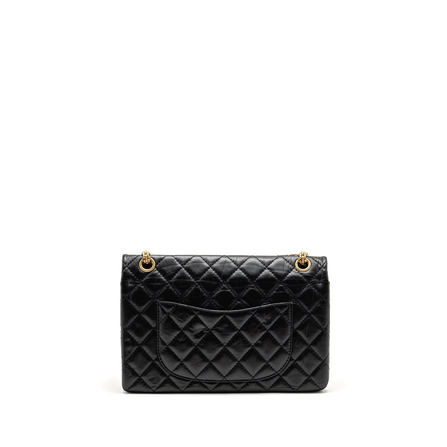 Chanel 2.55 226 Reissue Double Flap Aged Black Shoulder Bag