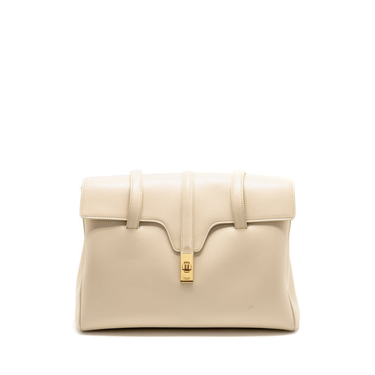 Celine Soft Purse Smooth Calfskin Ivory Handbag Medium Travel Bag