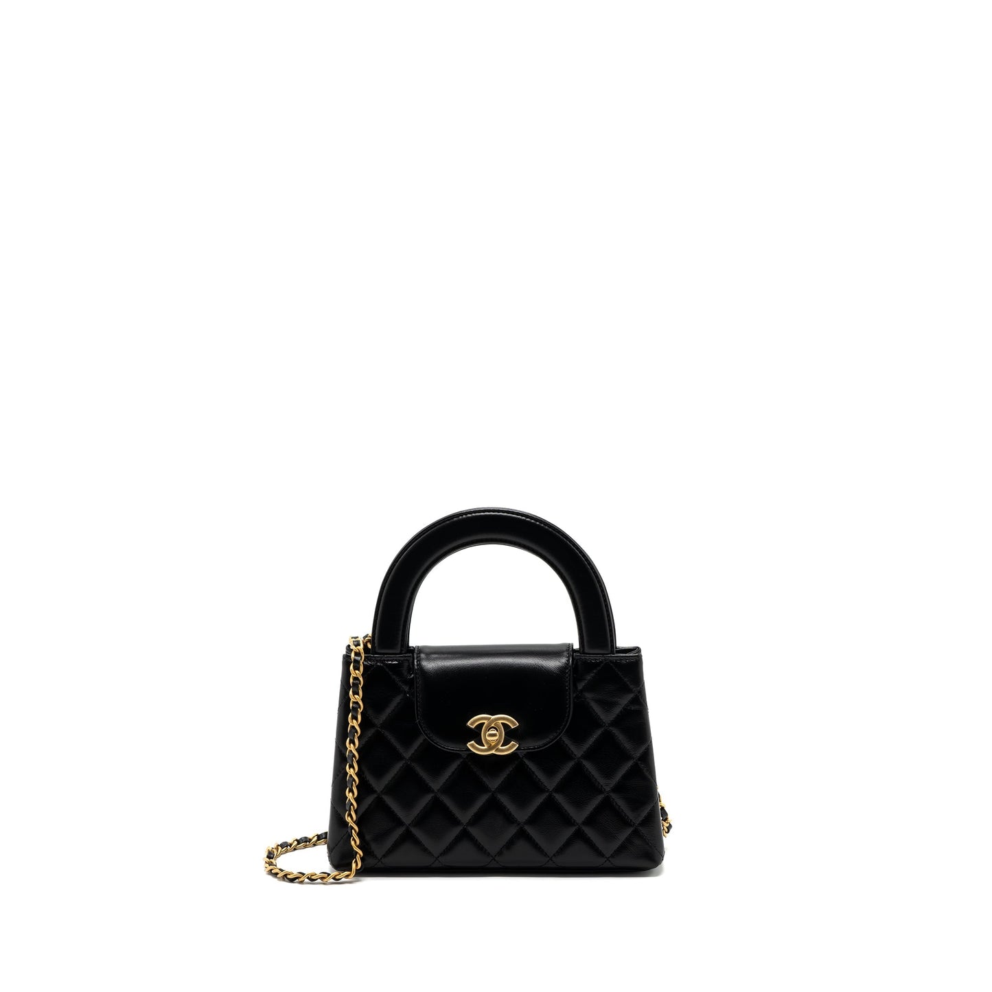Chanel 23K kelly calfskin GHW microchip Black Handbag