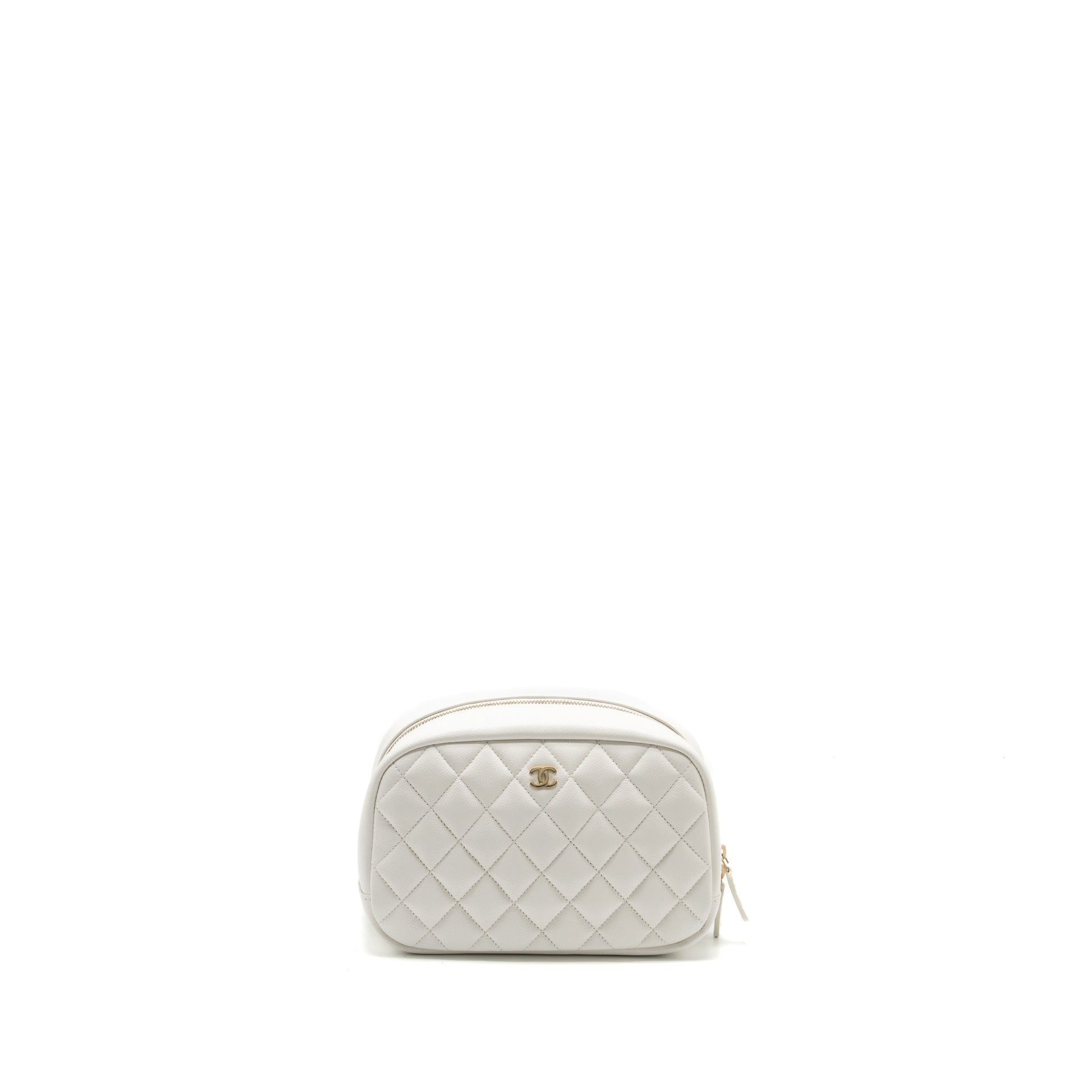 Chanel timeless classic grained calfskin LGHW microchip White Handbag