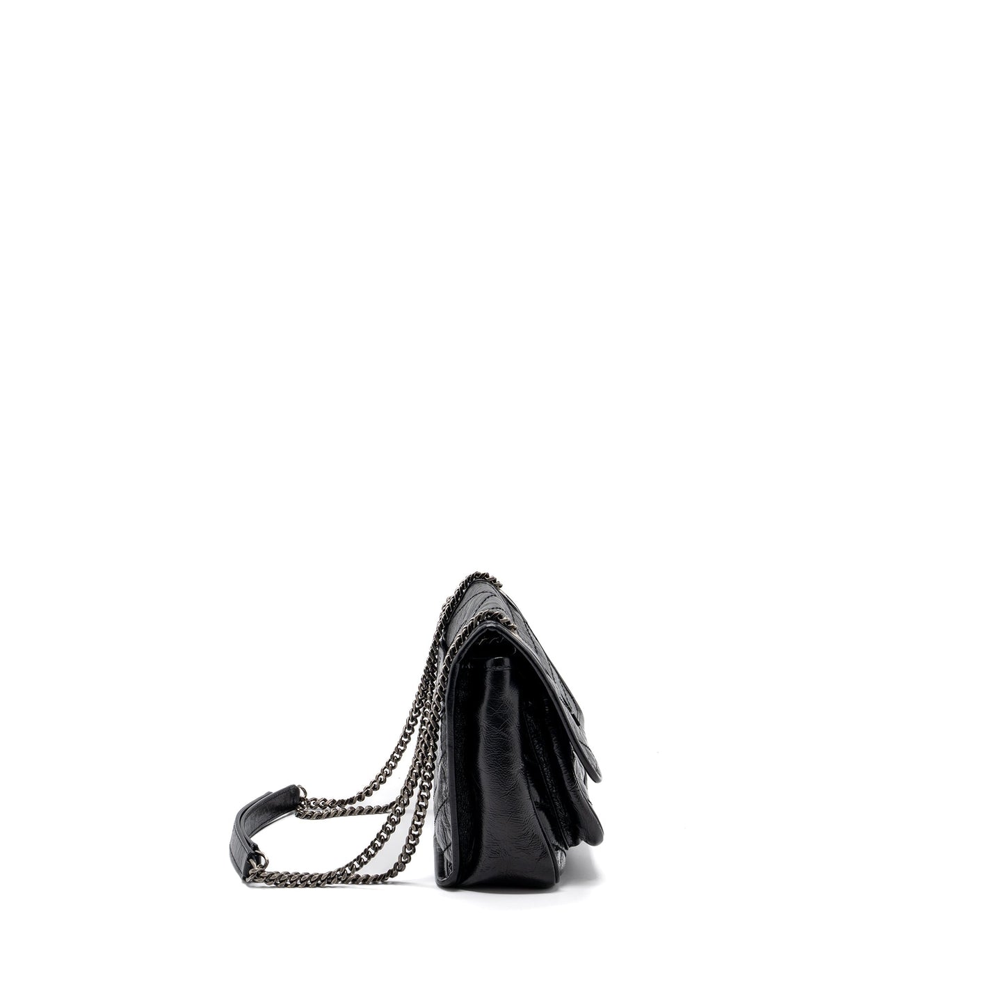 YSL Saint Laurent Saint Laurent Niki Baby Calfskin Ruthenium Hardware Black Travel Bag