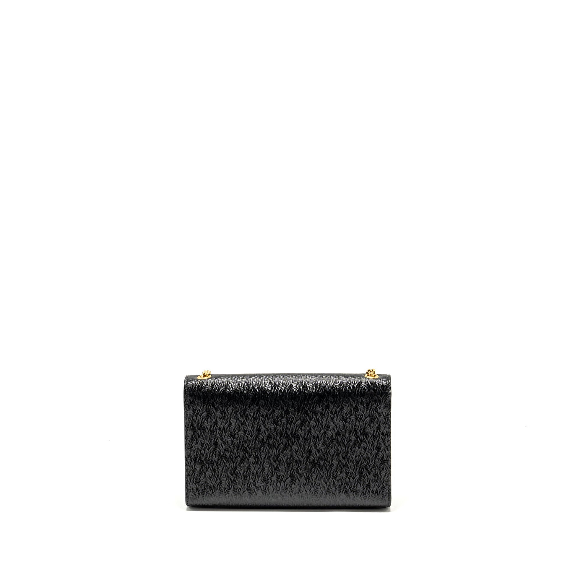 YSL Saint Laurent YSL Saint Kate Purse Grained Calfskin Travel Black Medium Travel Bag