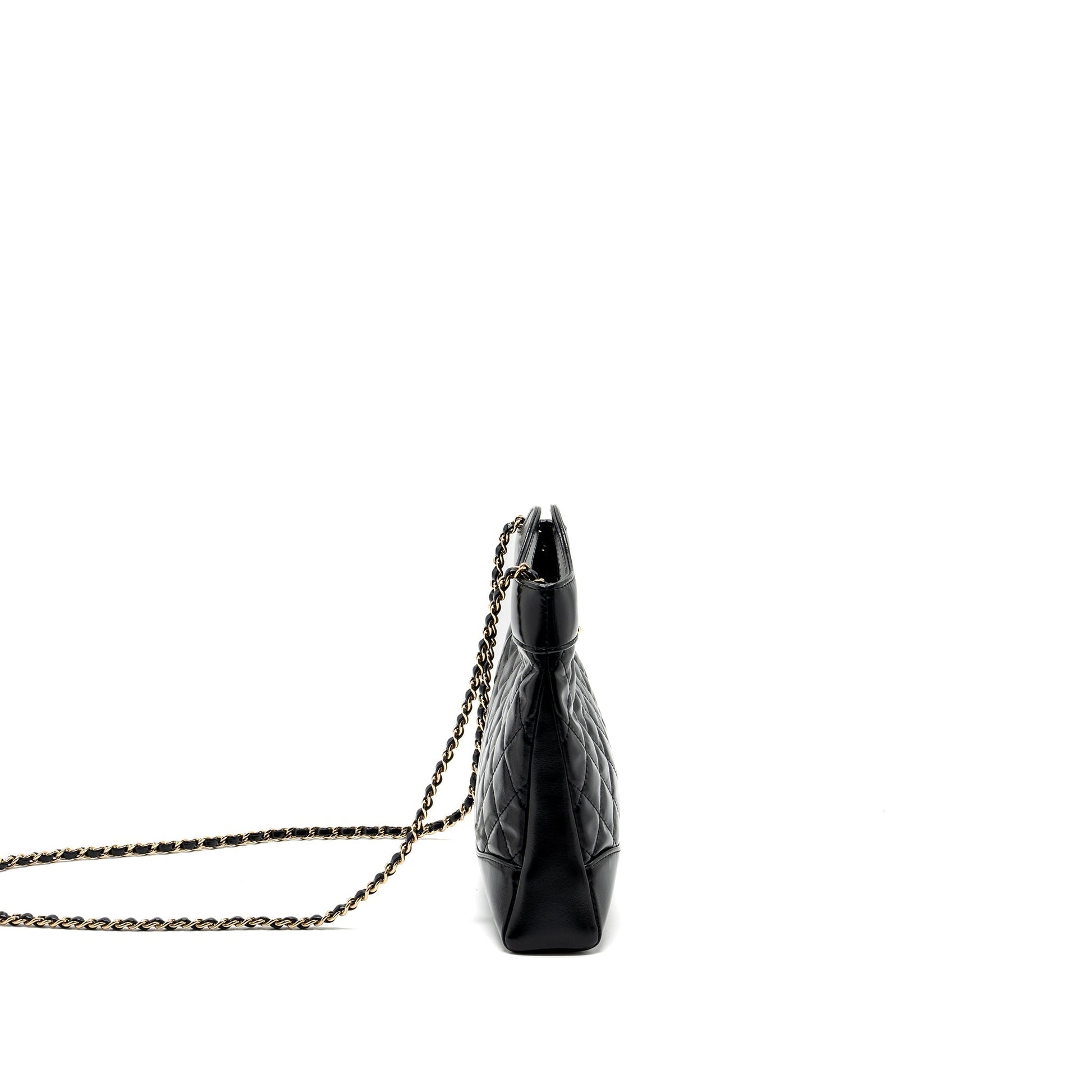 Chanel 24C 31 shiny calfskin LGHW microchip Black Mini Bag Lghw Microchip