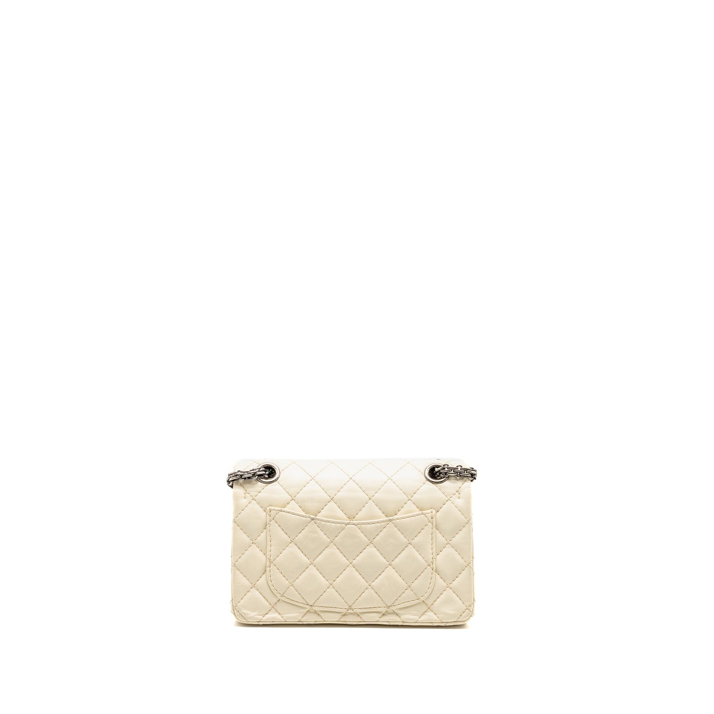 Chanel 2.55 Reissue Flap Aged Calfskin Creamy White Shoulder Bag