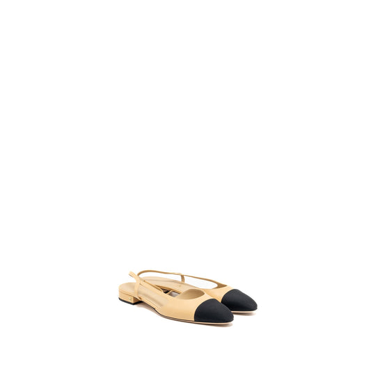 Chanel Black Beige Shoes