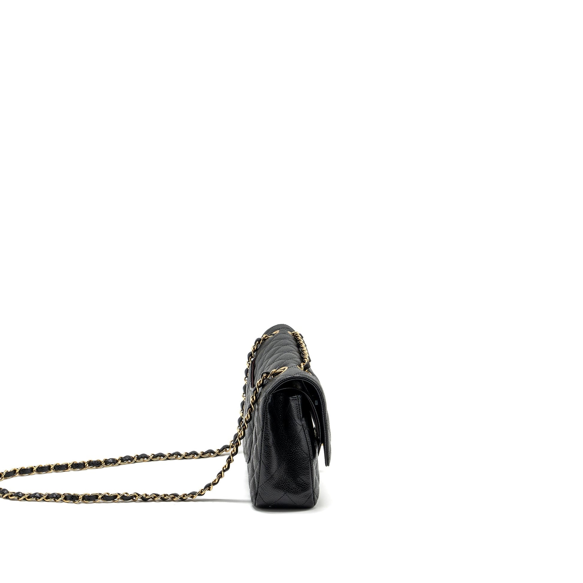 Chanel Classic double flap caviar GHW Black Shoulder Bag Ghw 23