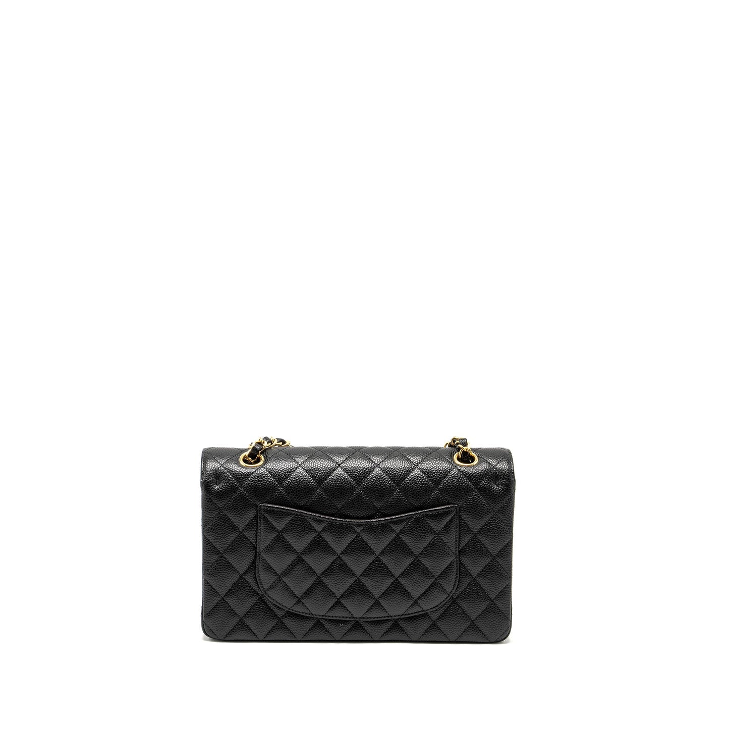 Chanel Classic Double Flap Caviar GHW Microchip Black Shoulder Bag Microchip 8