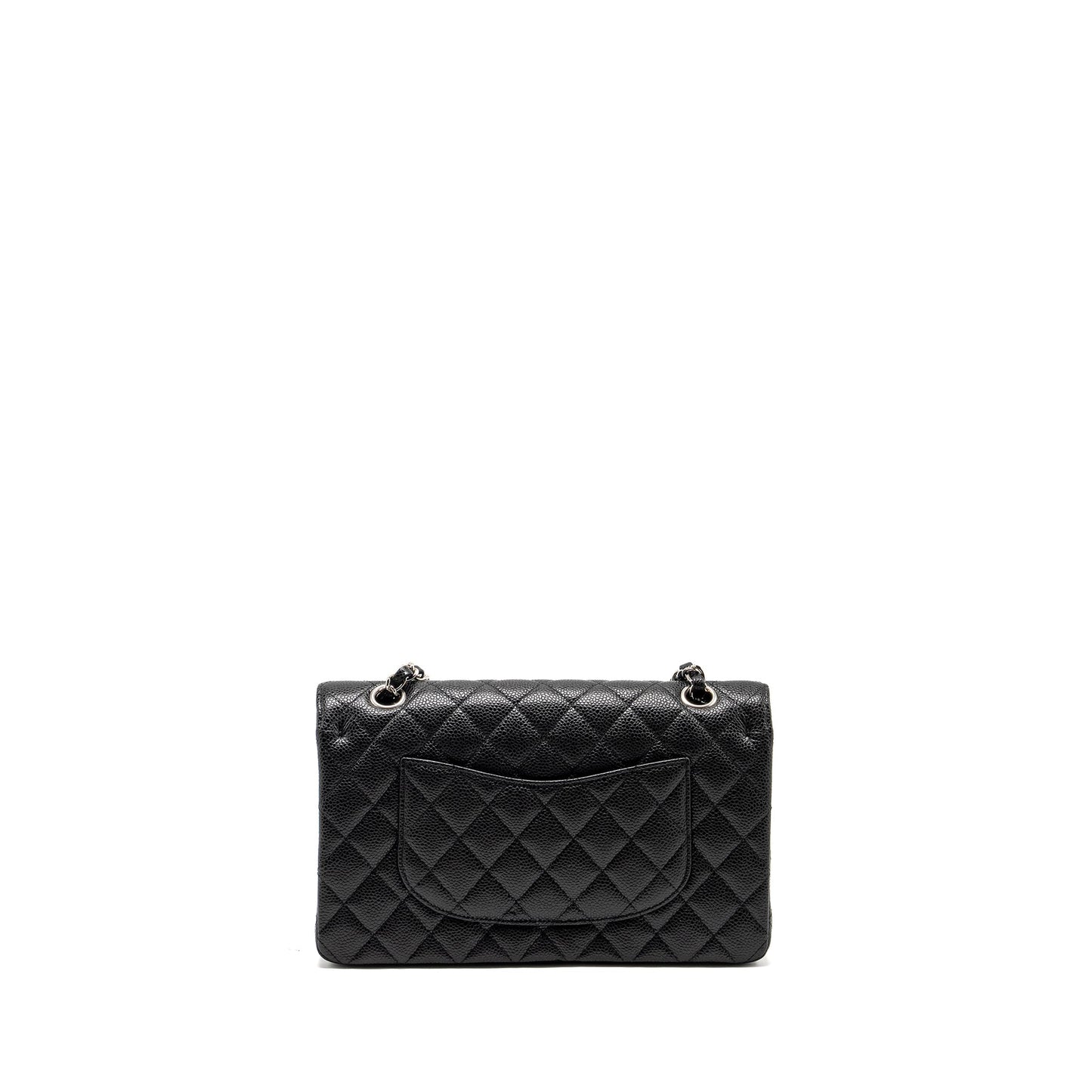 Chanel Classic Double FLAP Caviar SHW Black Shoulder Bag Black Shw