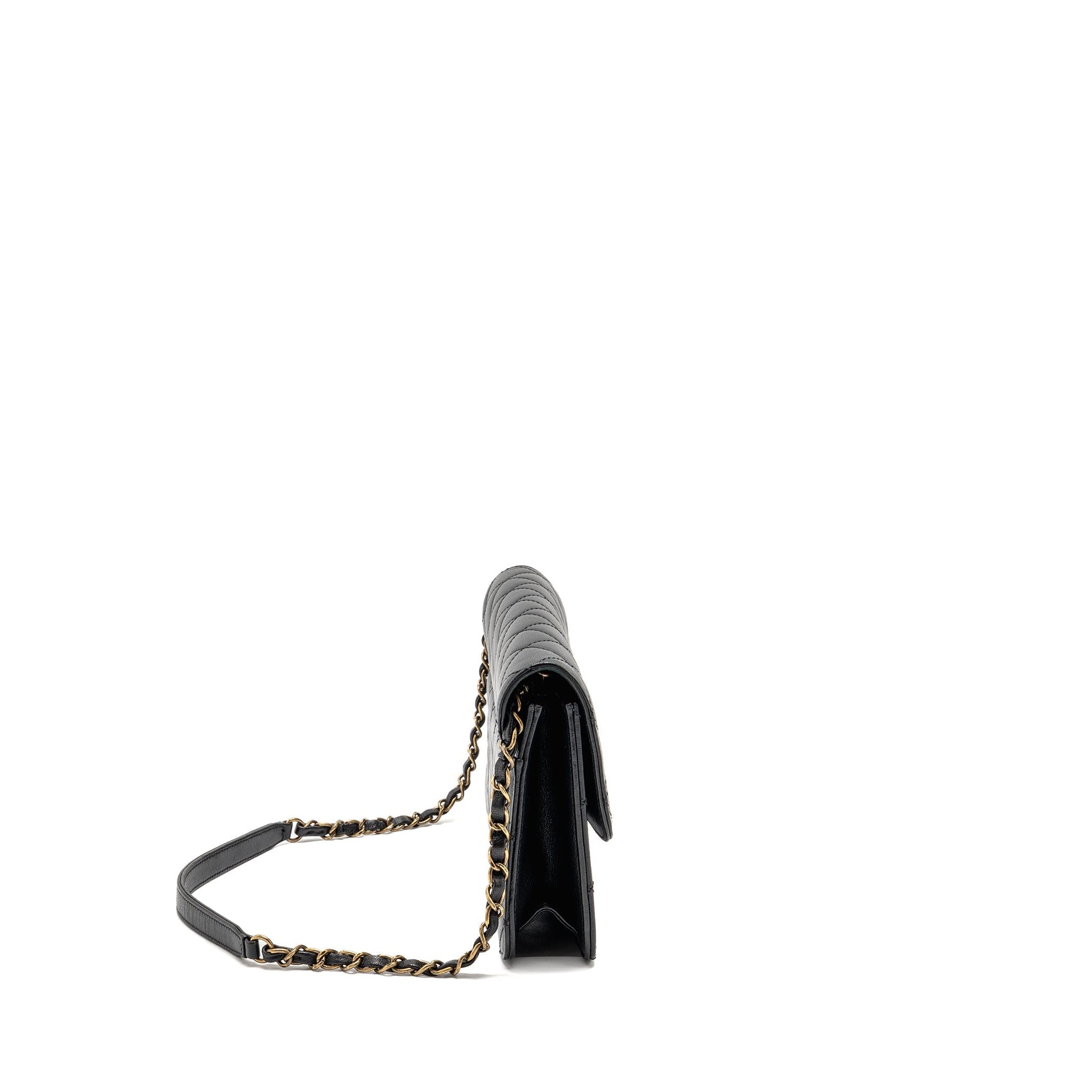 Chanel Beauty Flap Sheepskin GHW Black Lock Shoulder Bag