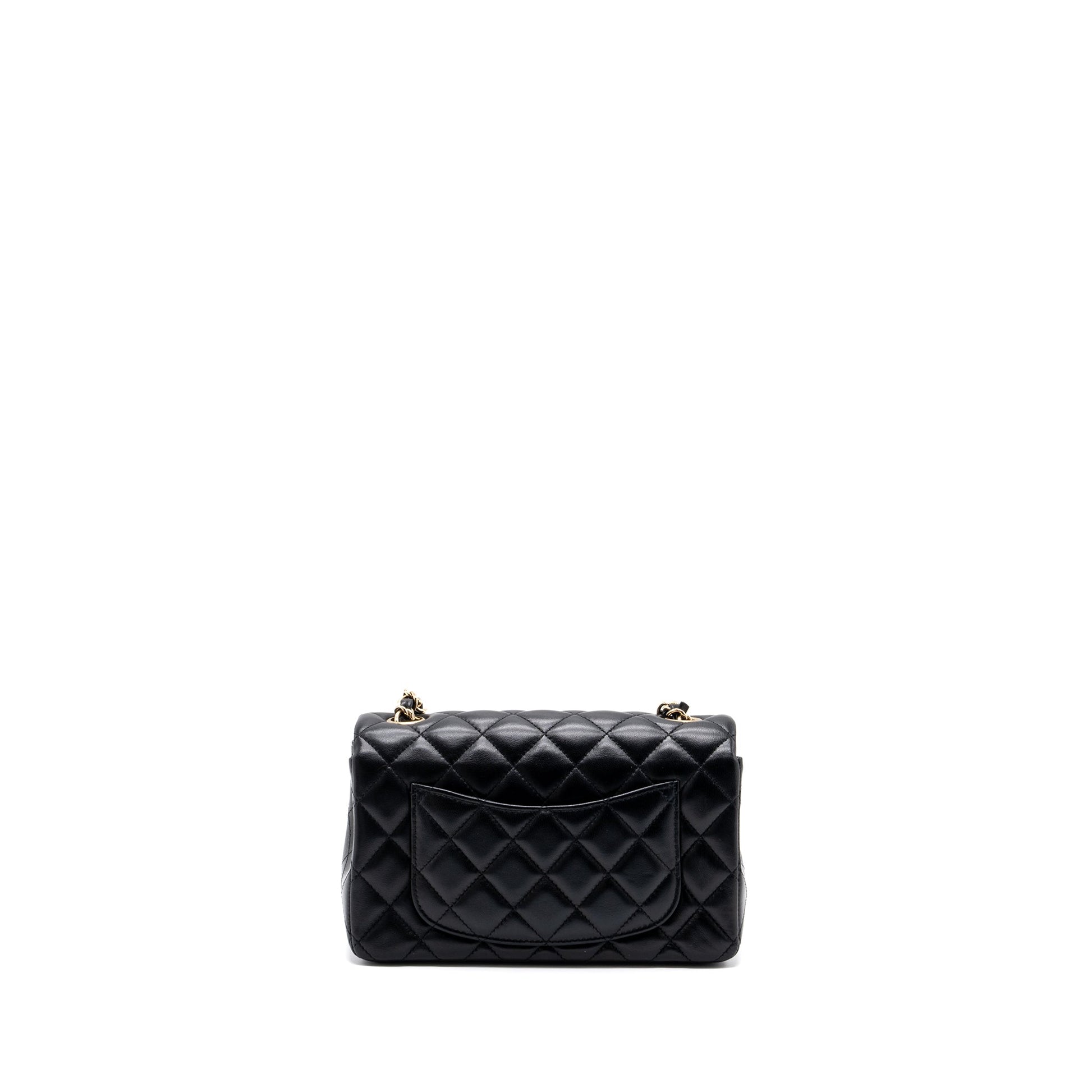 Chanel FLAP LAMBSKIN LGHW Black Shoulder Bag