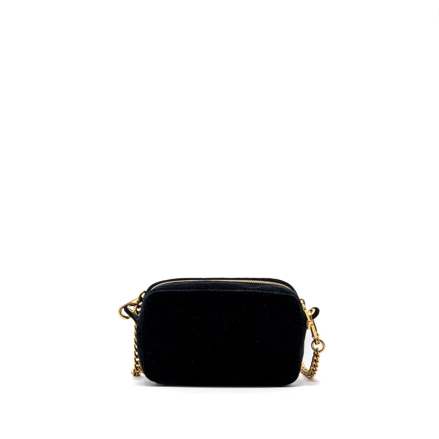 Prada Camera Purse Velvet Handbag Black Travel Bag