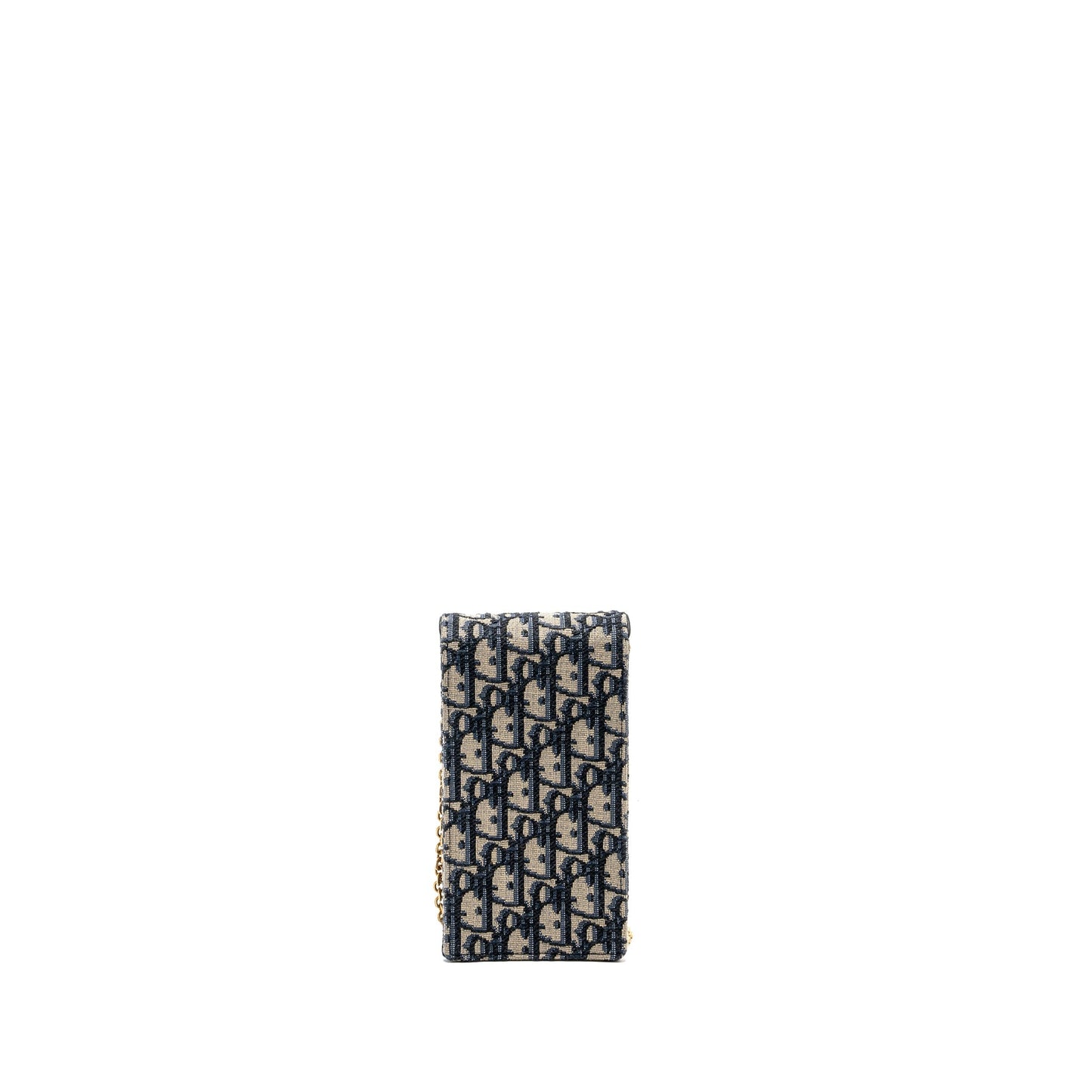 Dior Saddle Phone Pouch Oblique Jacquard Handbag Blue Travel Bag