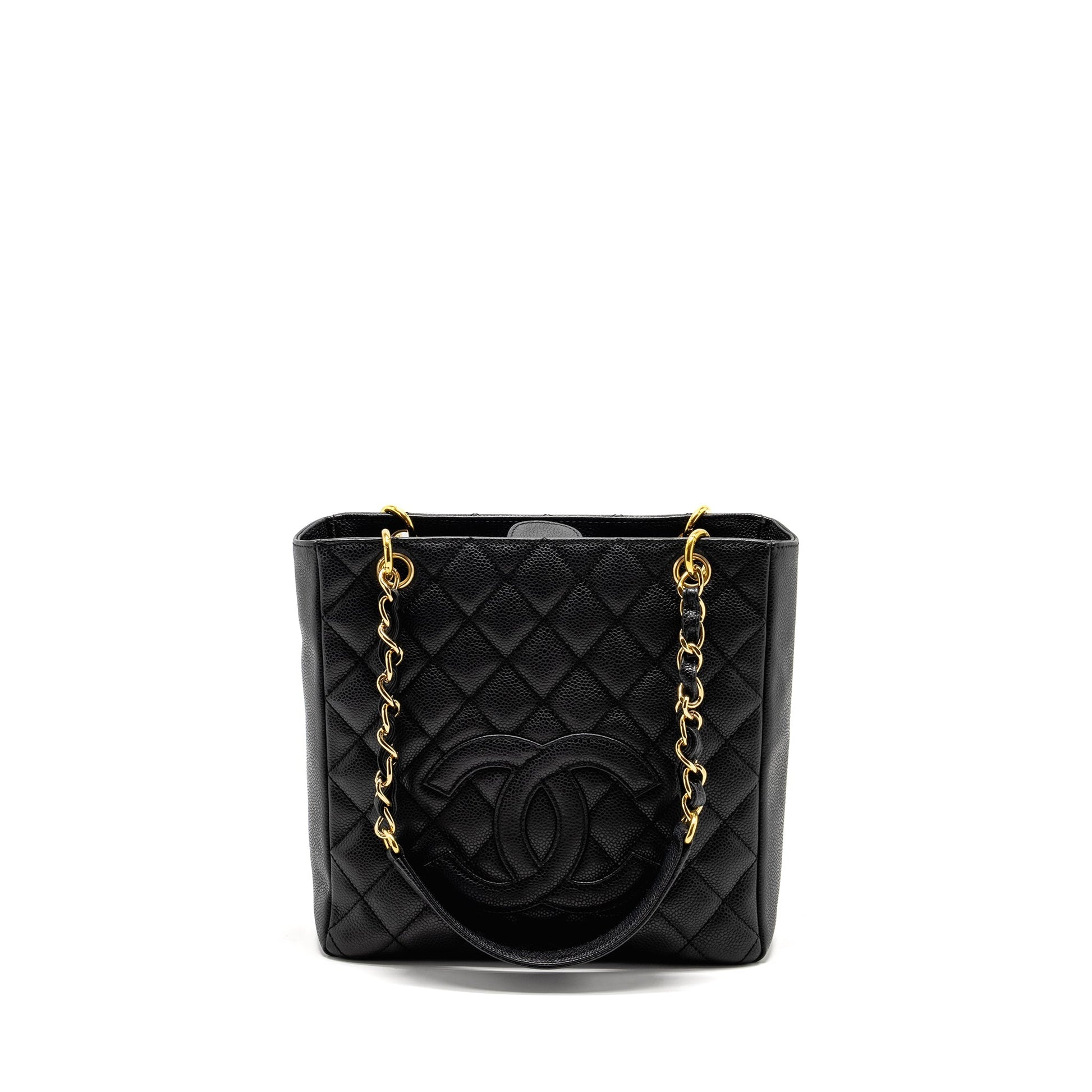 Chanel Petit Shopping Caviar GHW Black Tote Bag Ghw 1