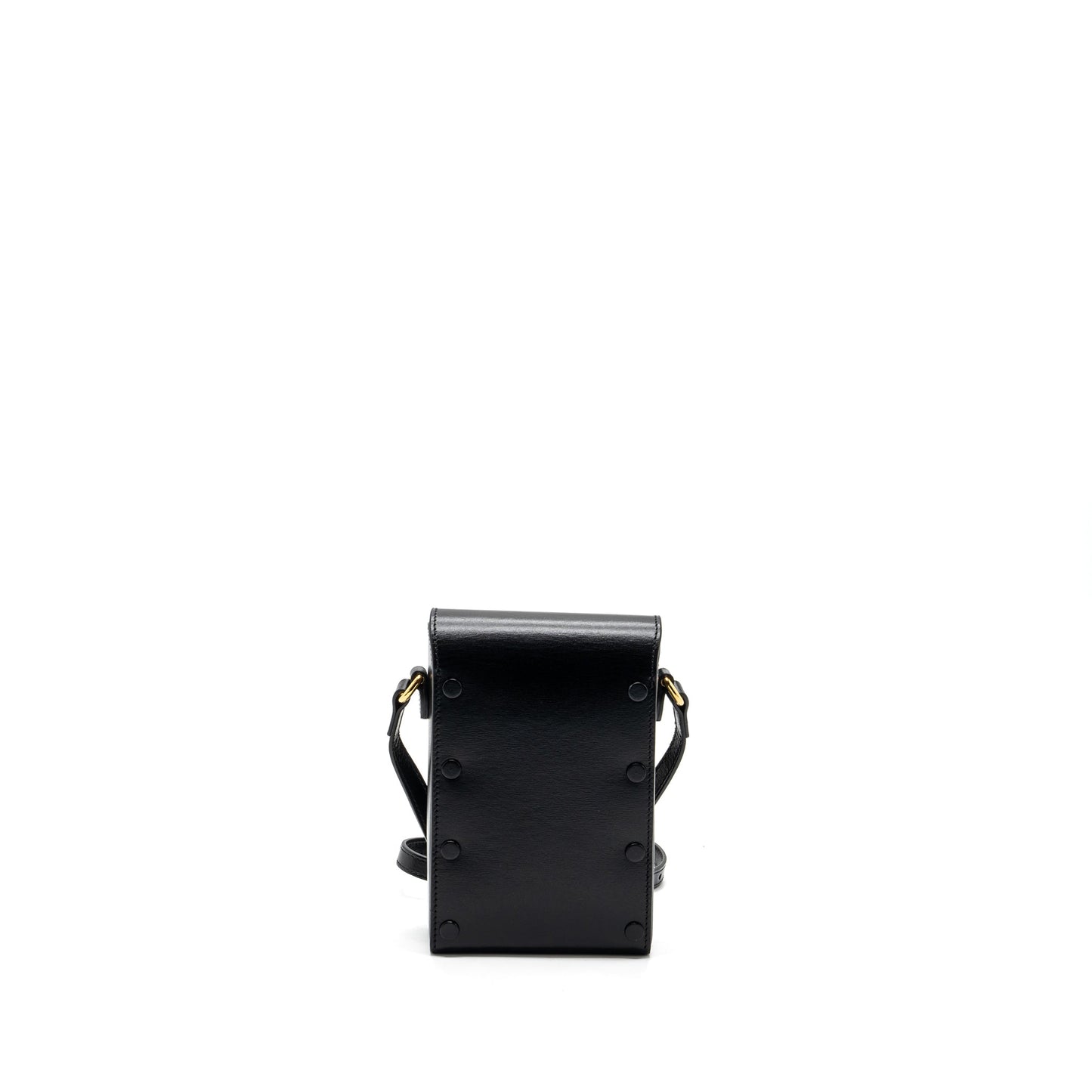 Gucci Horsebit Crossbody Bag Calfskin Black