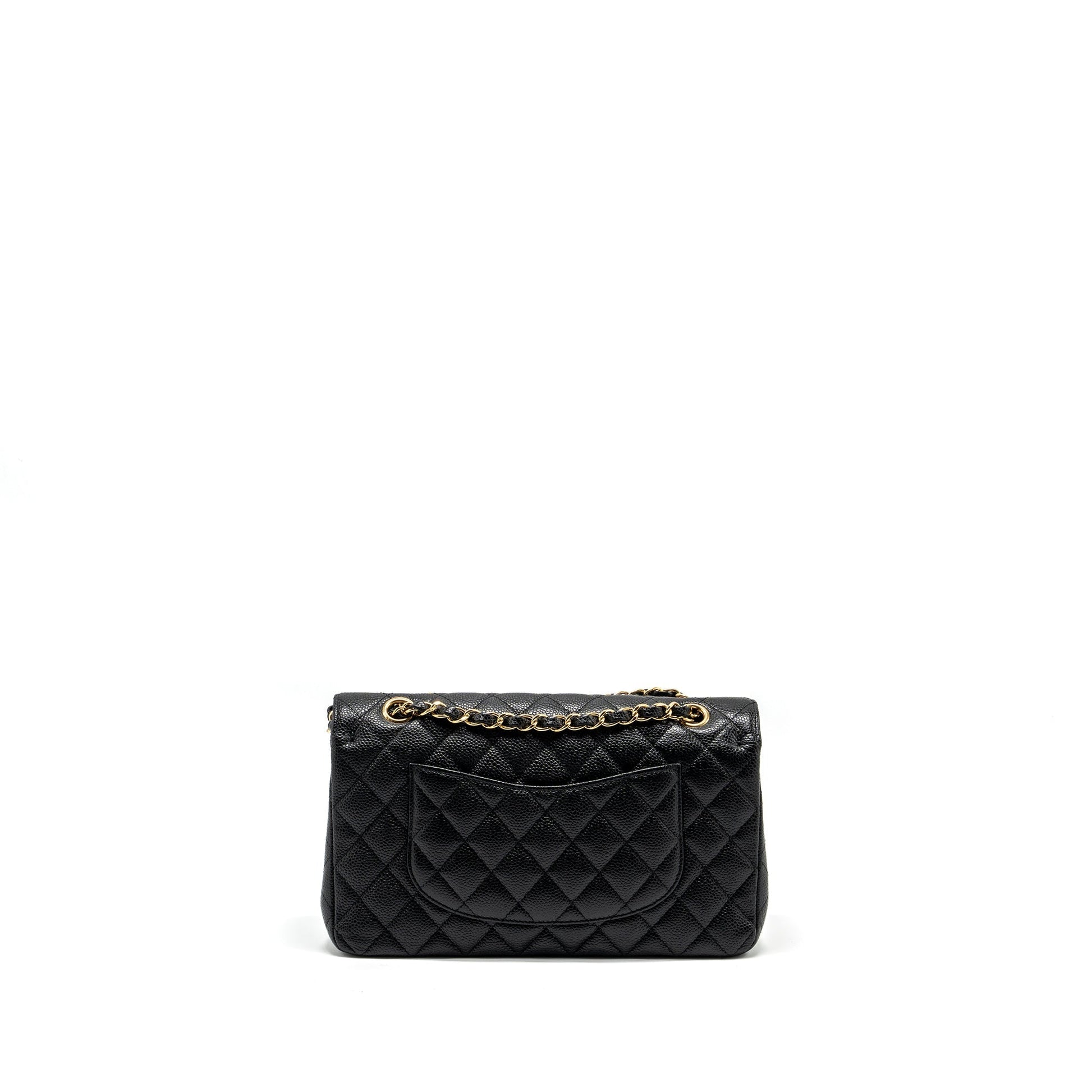 Chanel Classic double flap caviar GHW Black Shoulder Bag Ghw 23