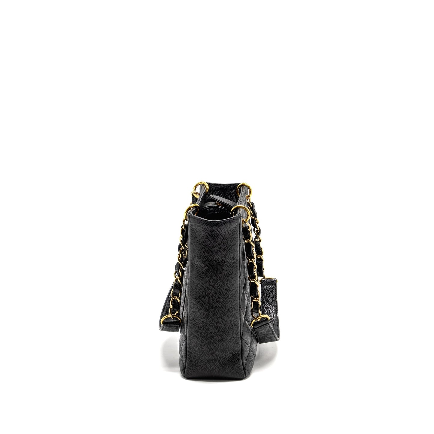Chanel Petit Shopping Caviar GHW Black Tote Bag Ghw 1