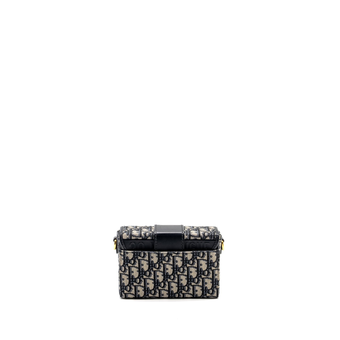 Dior Montaigne Box Oblique Jacquard Handbag Blue Travel Bag Jacquard Handbag