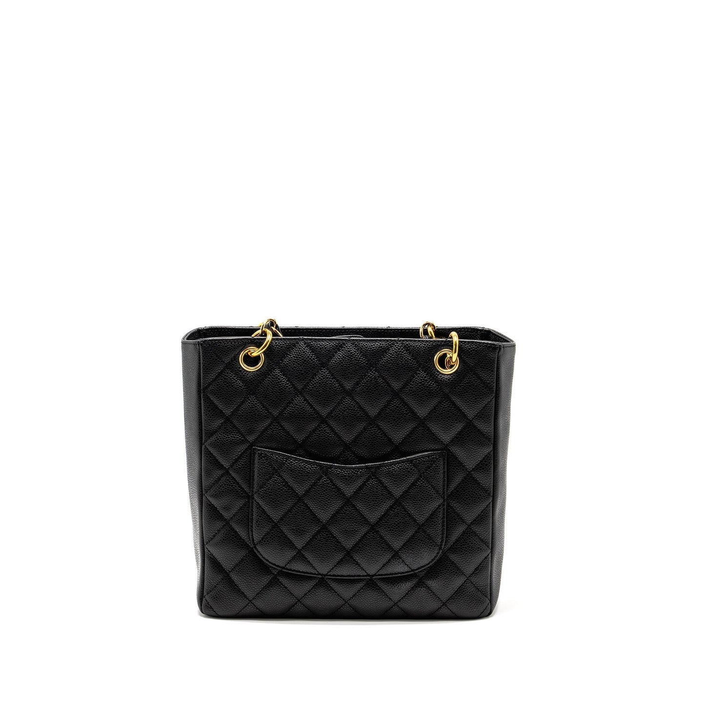 Chanel Petit Shopping Caviar GHW Black Tote Bag Ghw 1