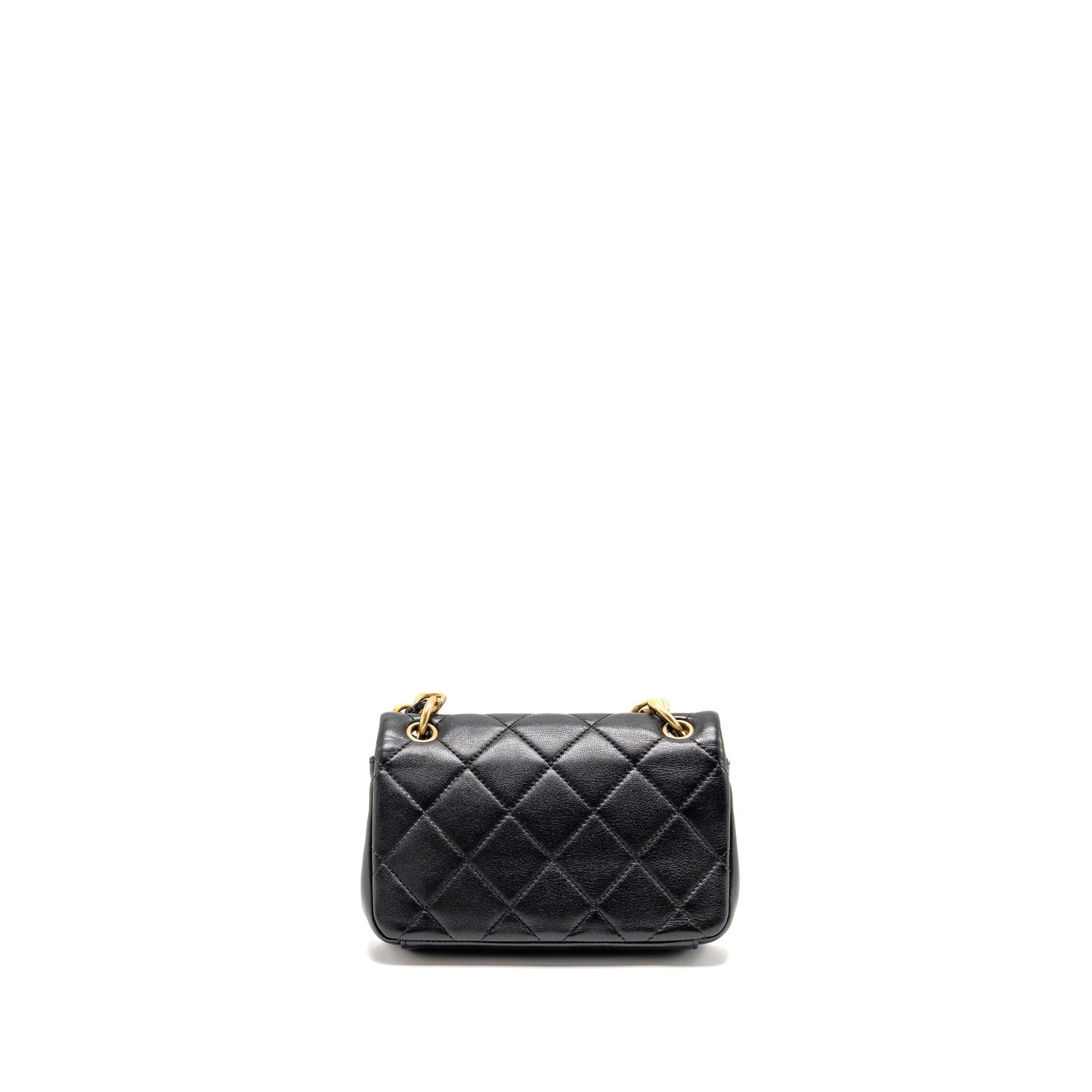 Chanel Is More Flap Lambskin GHW Black Small Shoulder Bag