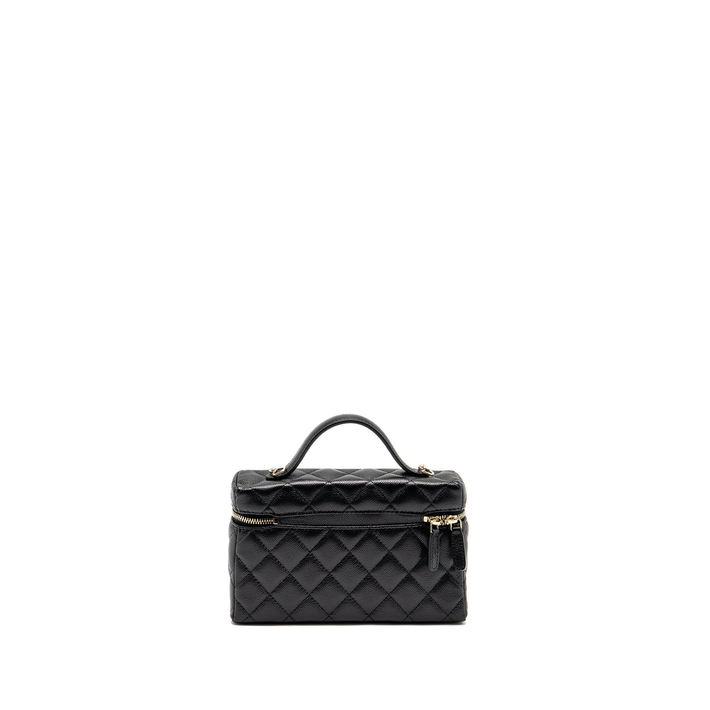 Chanel 25p CC top handle vanity caviar Black Handbag Lghwmicrochip 3