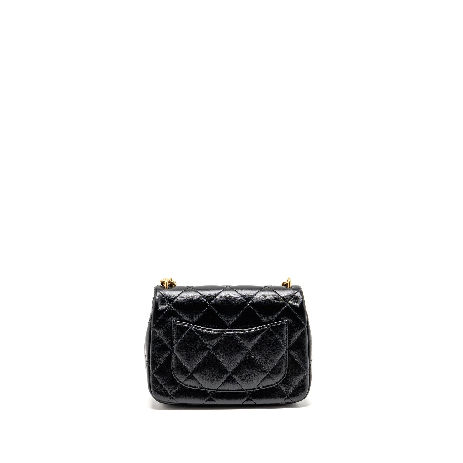 Chanel Coco Love Flap Adjustable Lambskin GHW Black Shoulder Bag