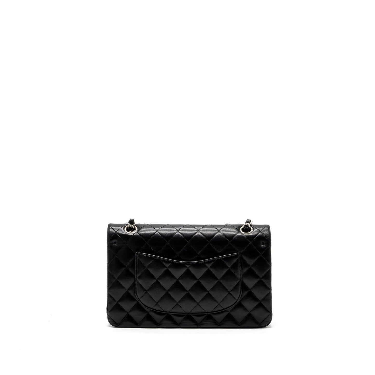 Chanel classic double flap lambskin SHW Black Shoulder Bag
