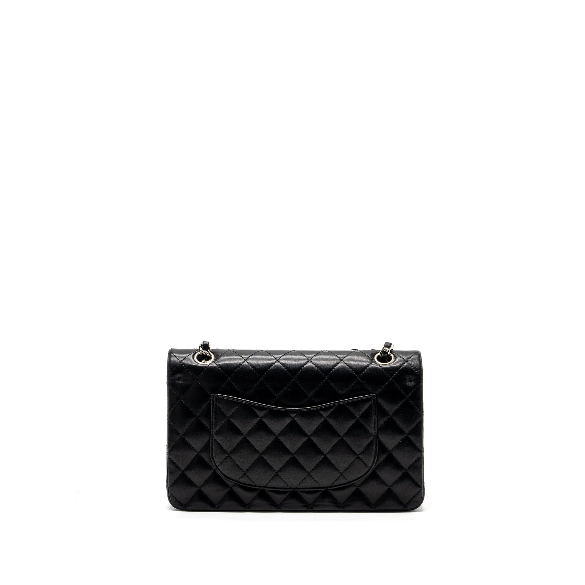 Chanel classic double flap lambskin SHW Black Shoulder Bag