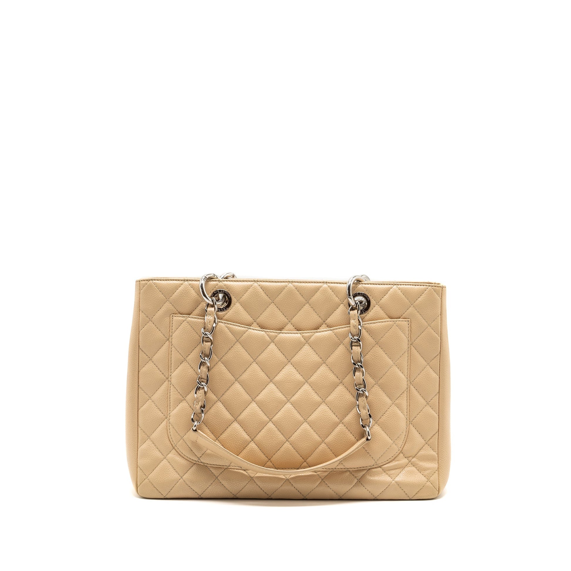 Chanel grand shopping caviar SHW Beige Tote Bag Shw 1