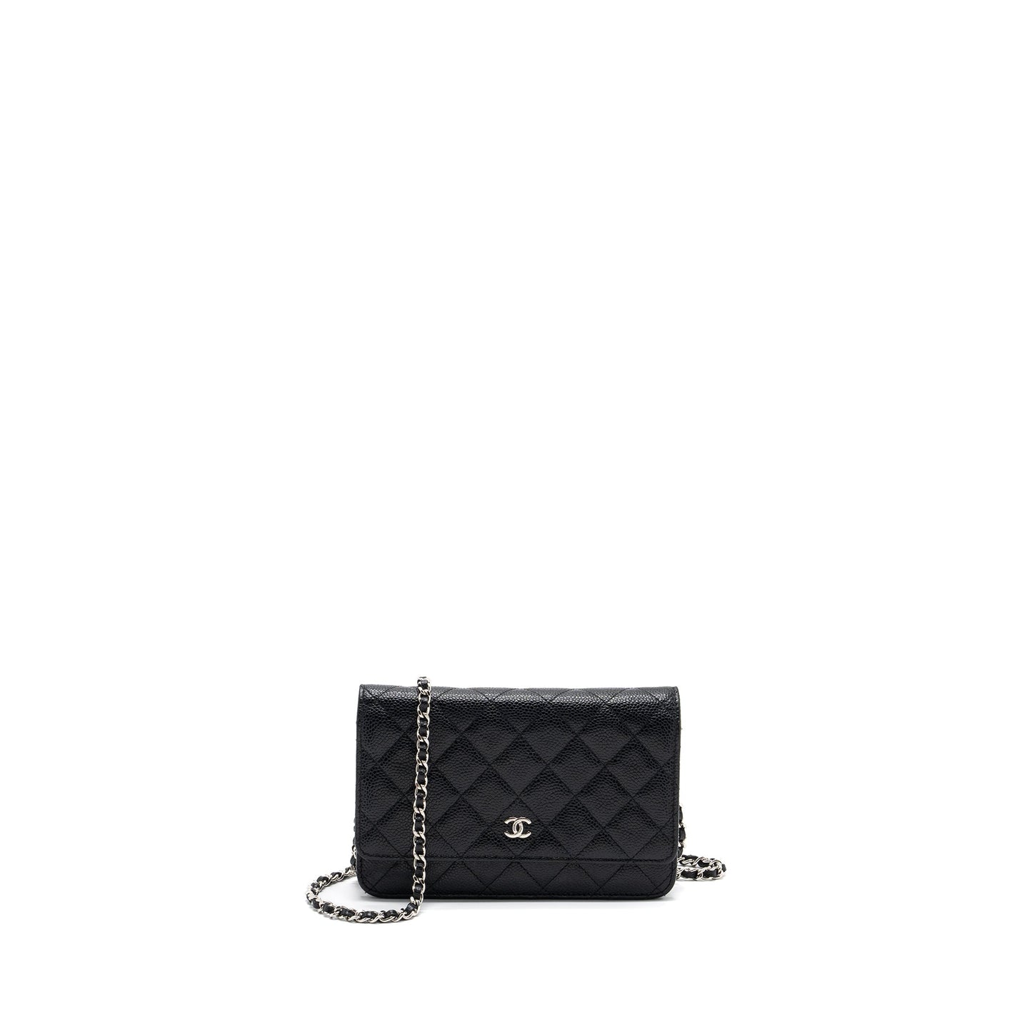 Chanel classic on caviar SHW Black Wallet Case Shw 7