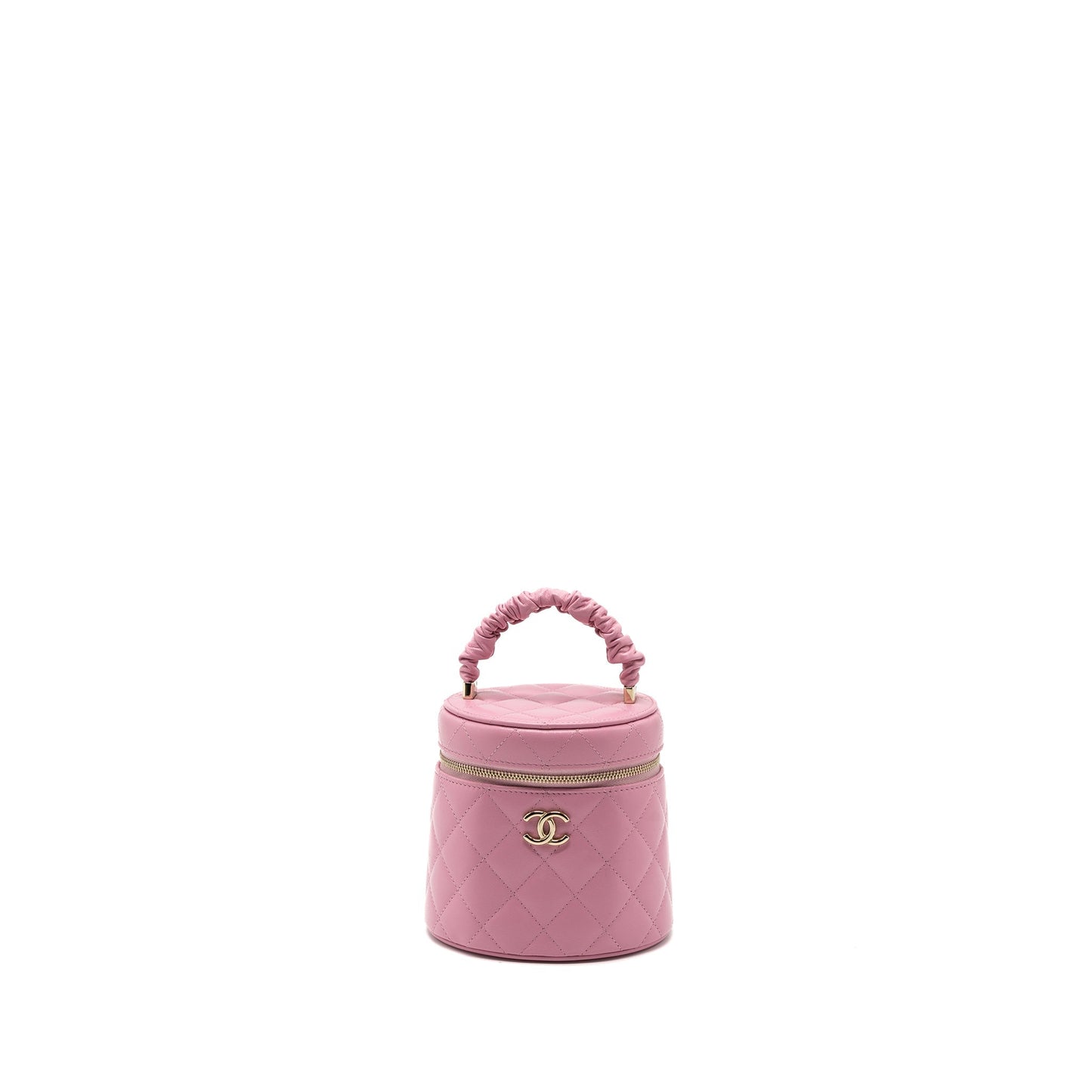 Chanel Top Handle Vanity Lambskin LGHW Pink Handbag