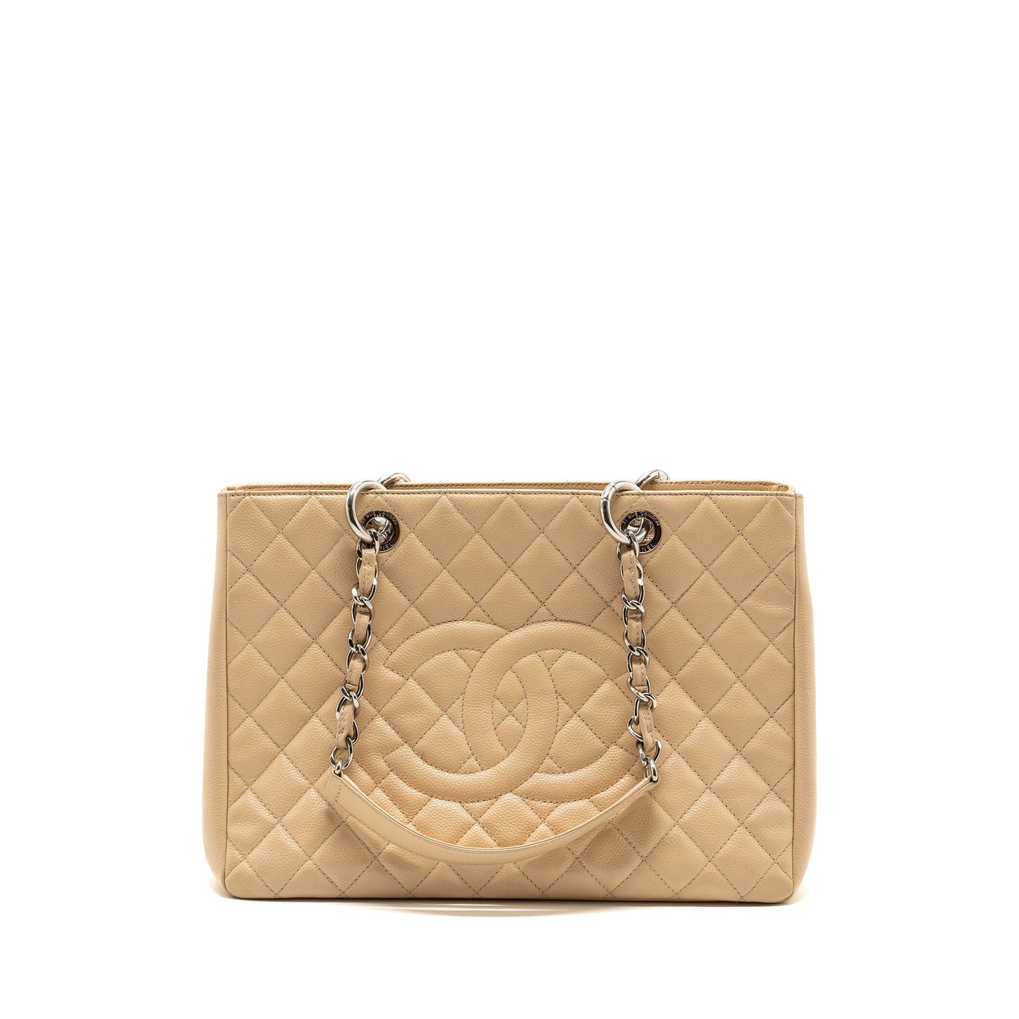 Chanel grand shopping caviar SHW Beige Tote Bag Shw 1